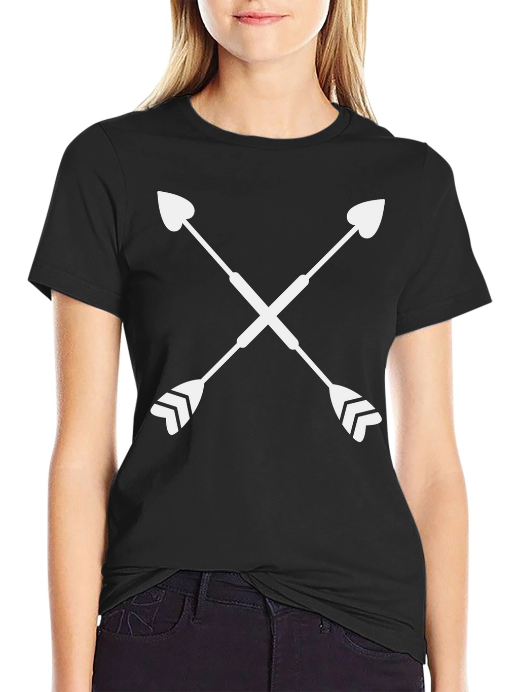 Crossed Arrows Graphic Tee - Trendy Design