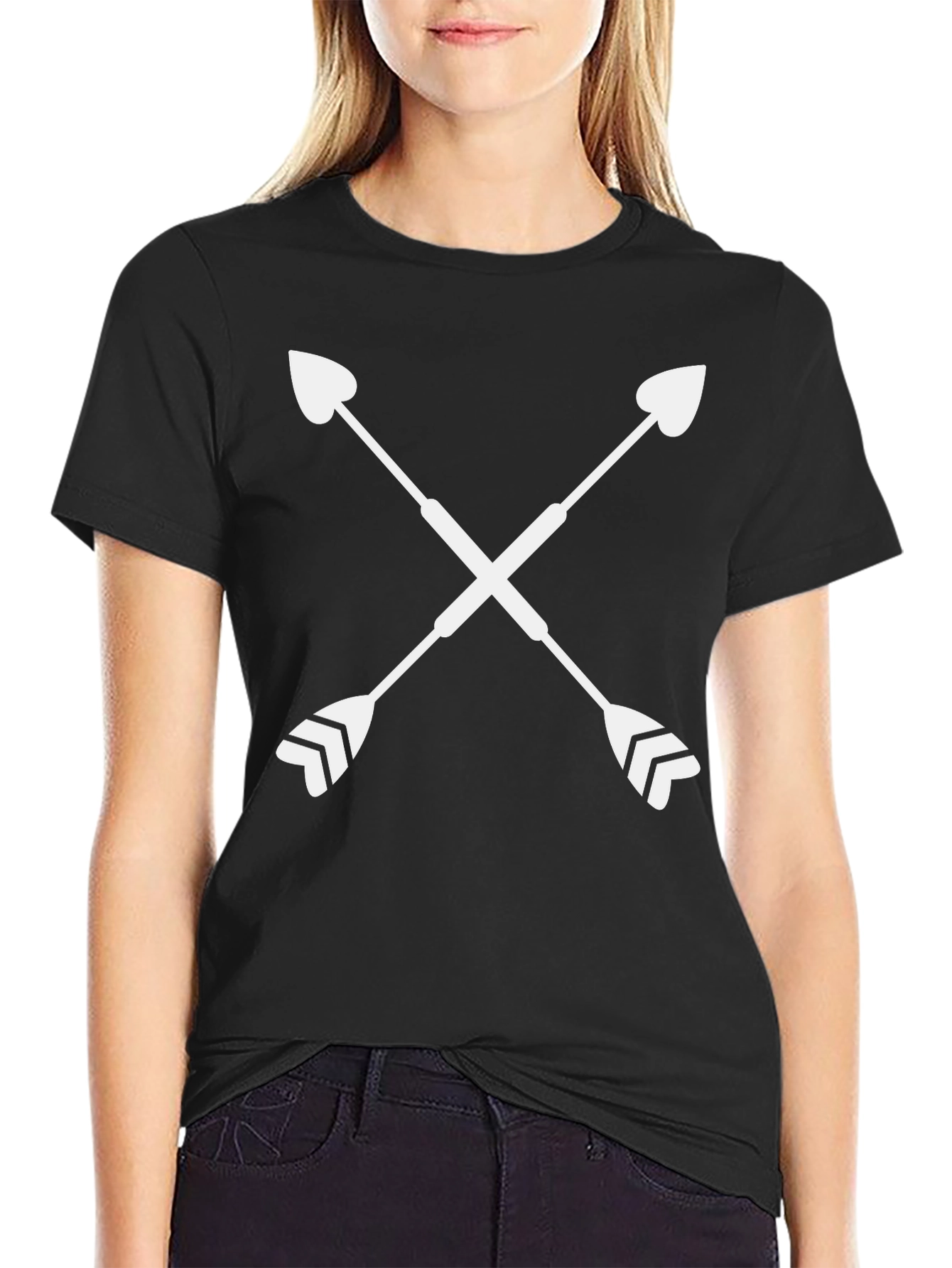 Crossed Arrows Graphic Tee - Trendy Design