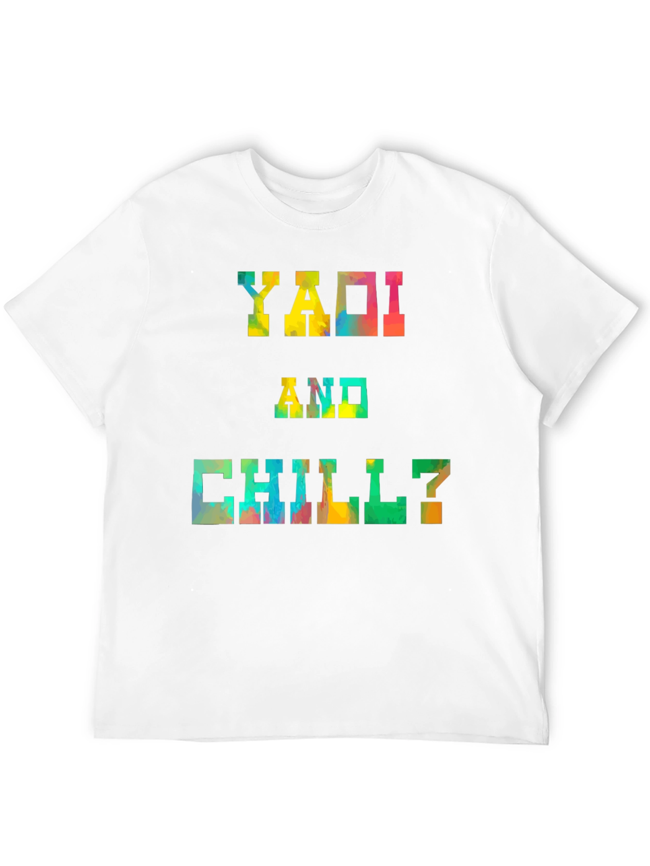 Yaoi and Chill? Graphic Tee - Trendy Black T-Shirt