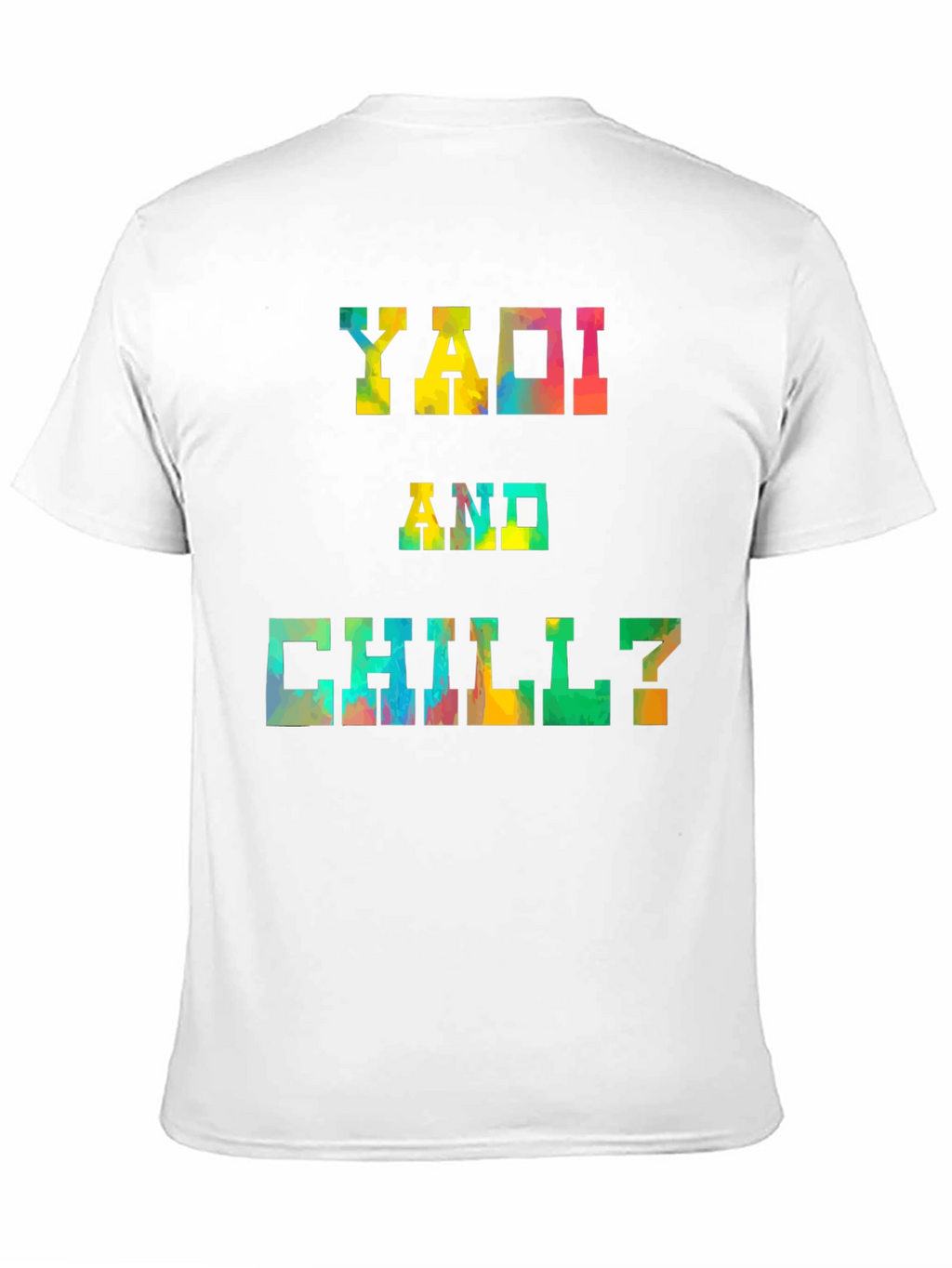 Yaoi and Chill? Graphic Tee - Trendy Black T-Shirt