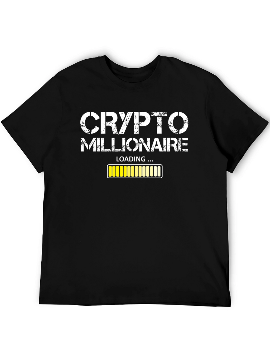 Crypto Millionaire Loading Black T-Shirt