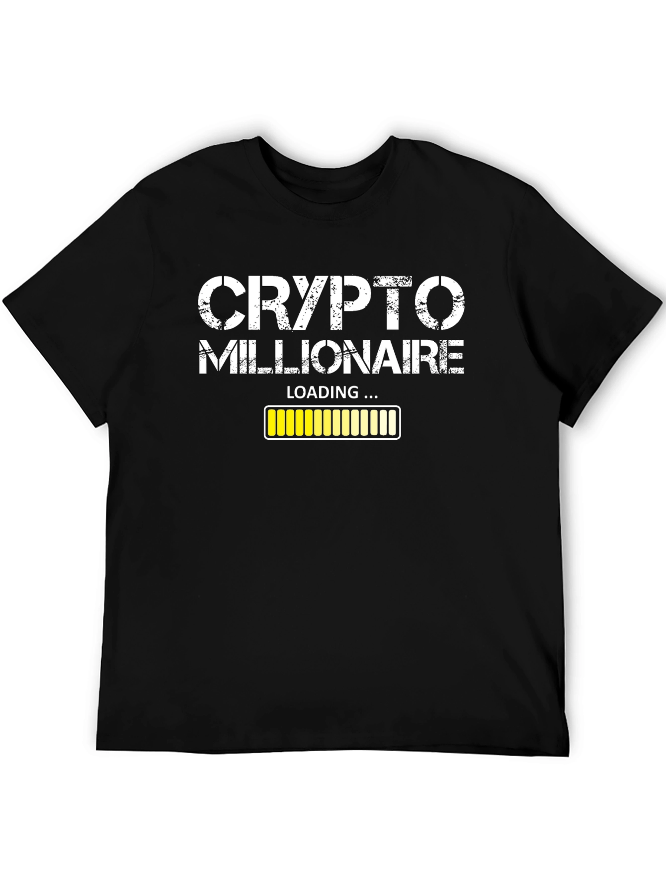 Crypto Millionaire Loading Black T-Shirt