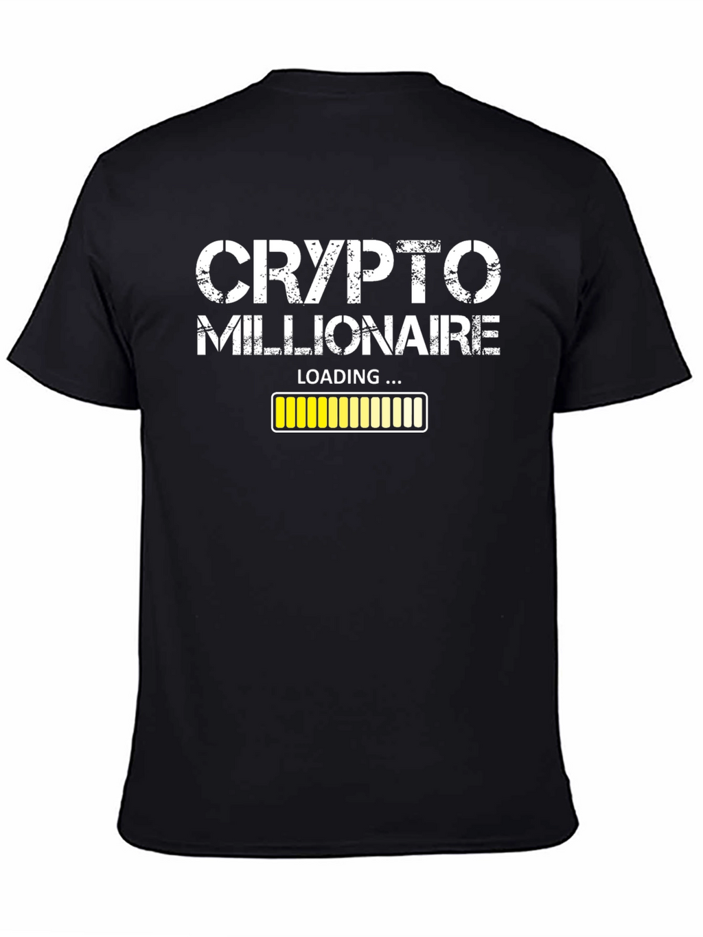 Crypto Millionaire Loading Black T-Shirt