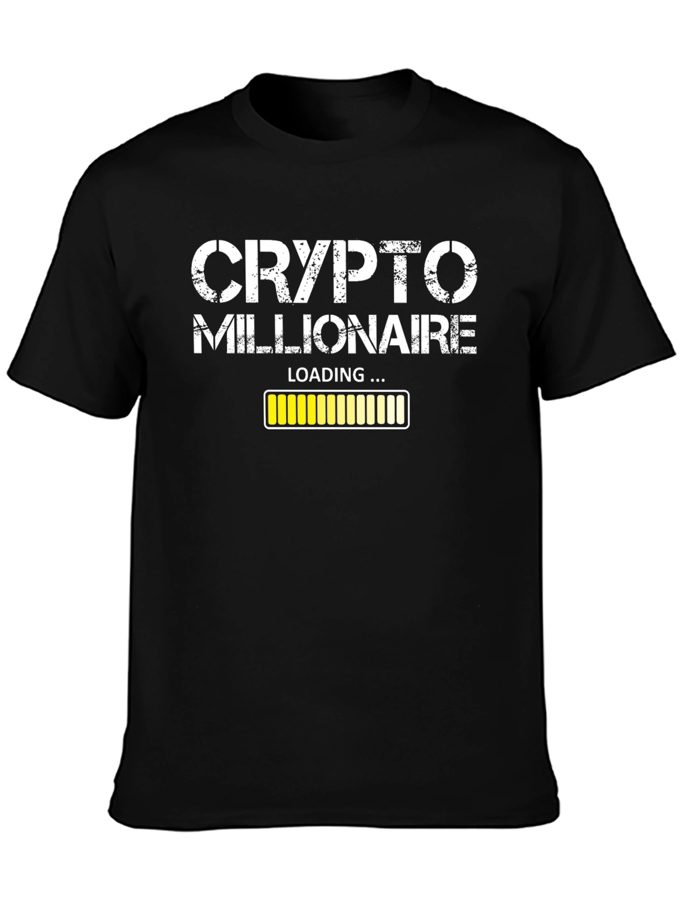 Crypto Millionaire Loading Black T-Shirt