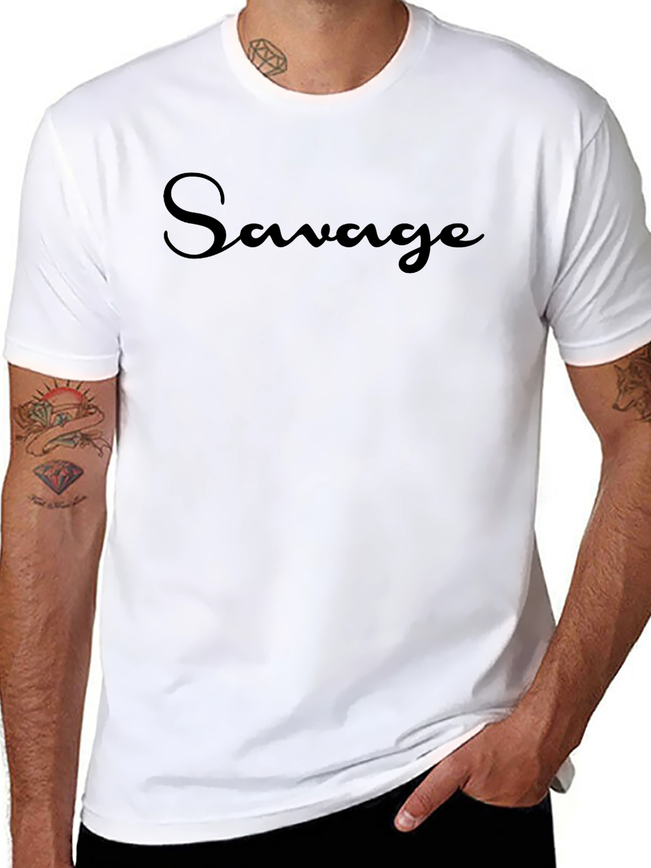 Savage Black Graphic Tee