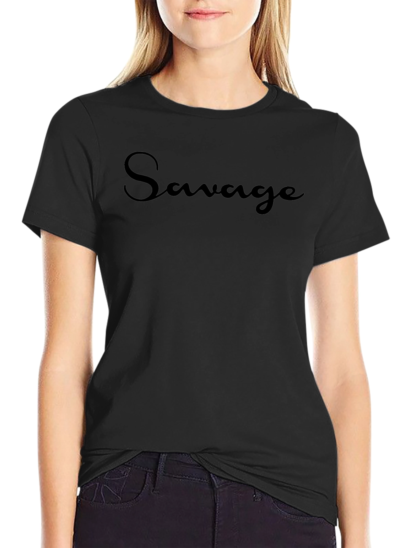 Savage Black Graphic Tee
