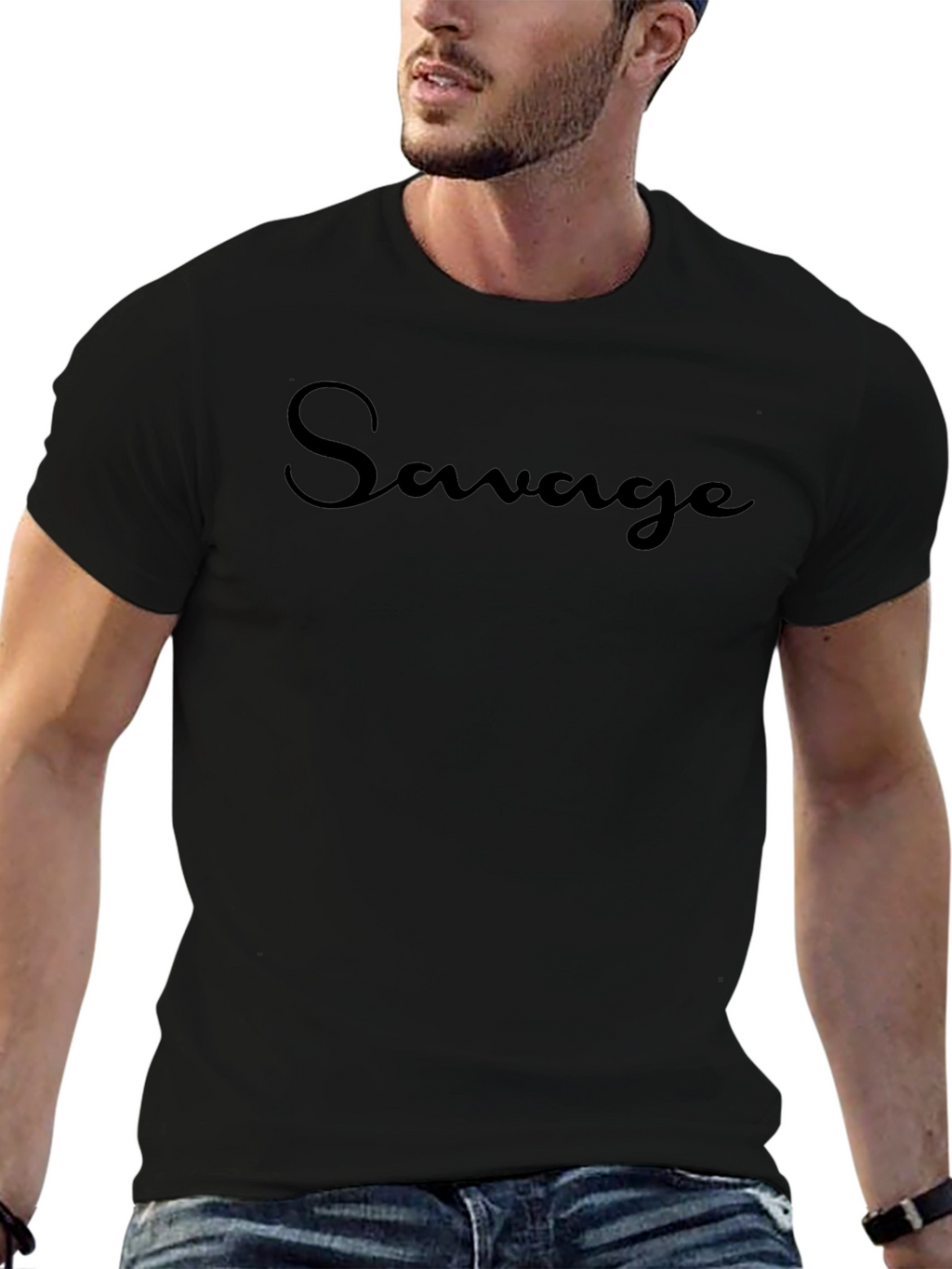 Savage Black Graphic Tee