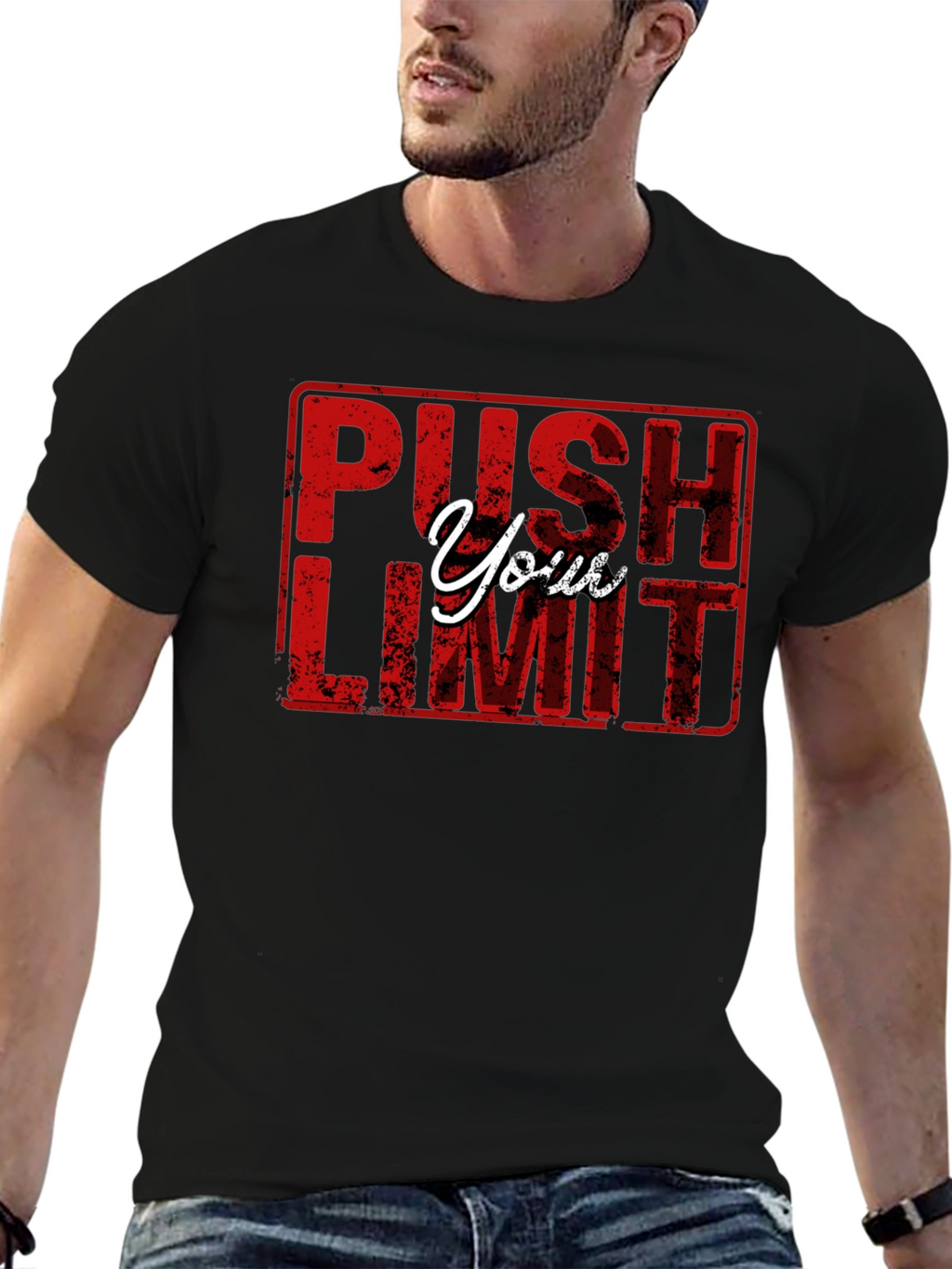 Push Your Limit Black T-Shirt