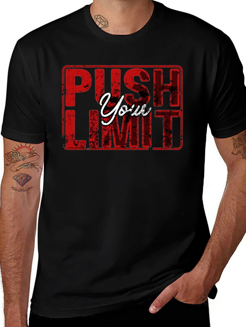 Push Your Limit Black T-Shirt