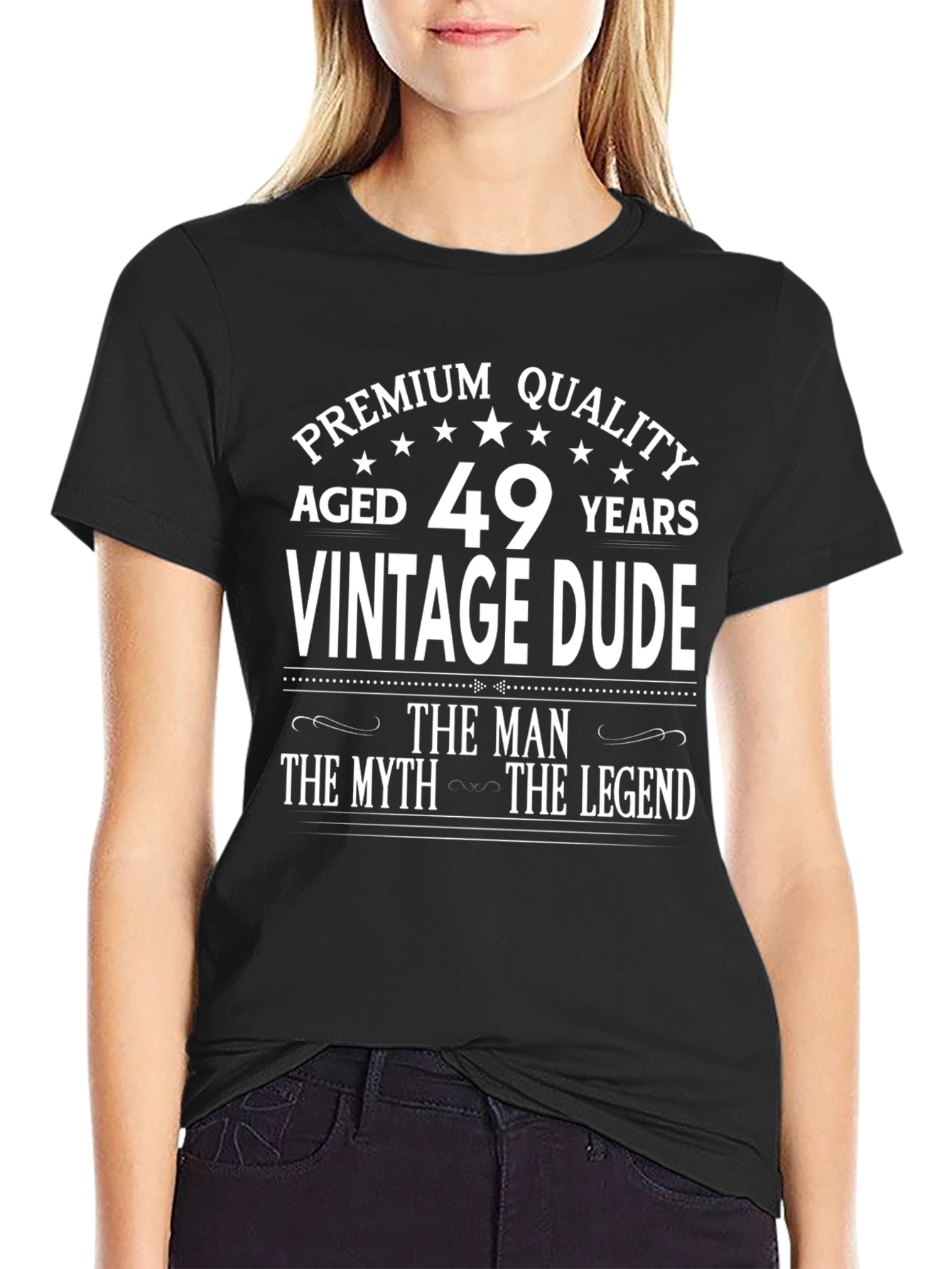 Premium Quality 49 Years Vintage Dude Graphic Tee