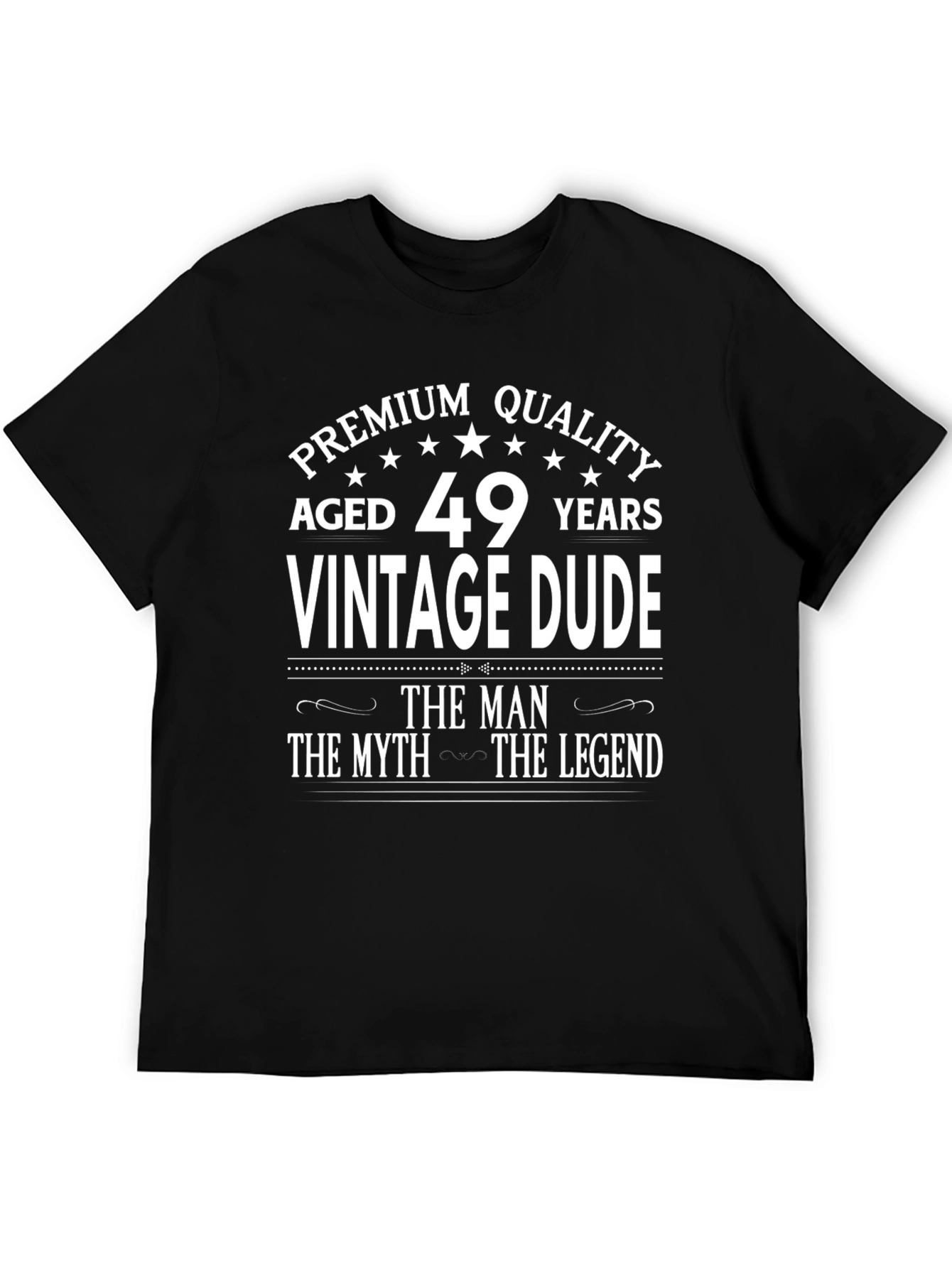 Premium Quality 49 Years Vintage Dude Graphic Tee
