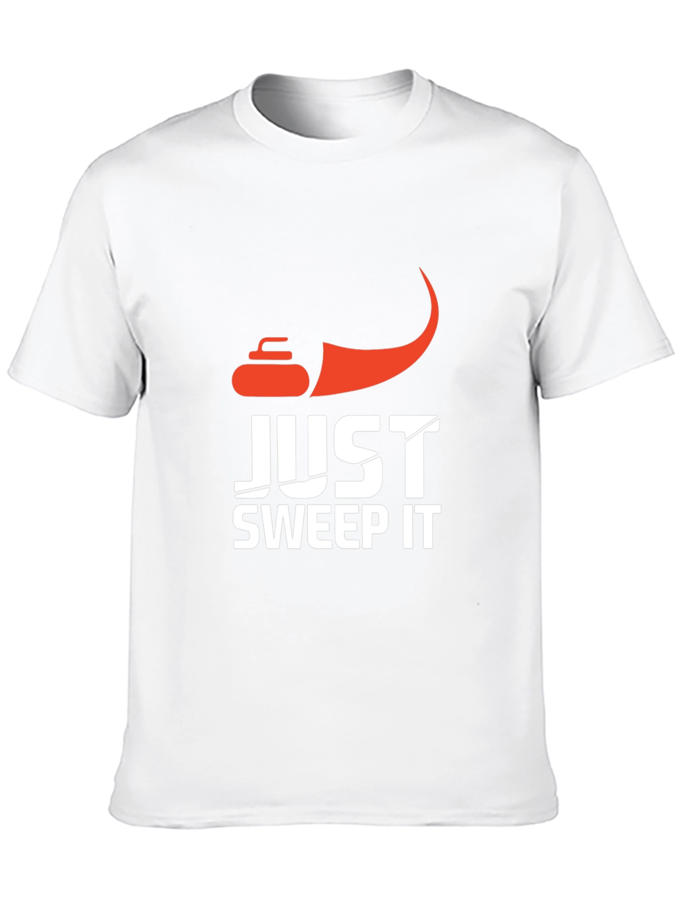 Just Sweep It Curling Graphic T-Shirt