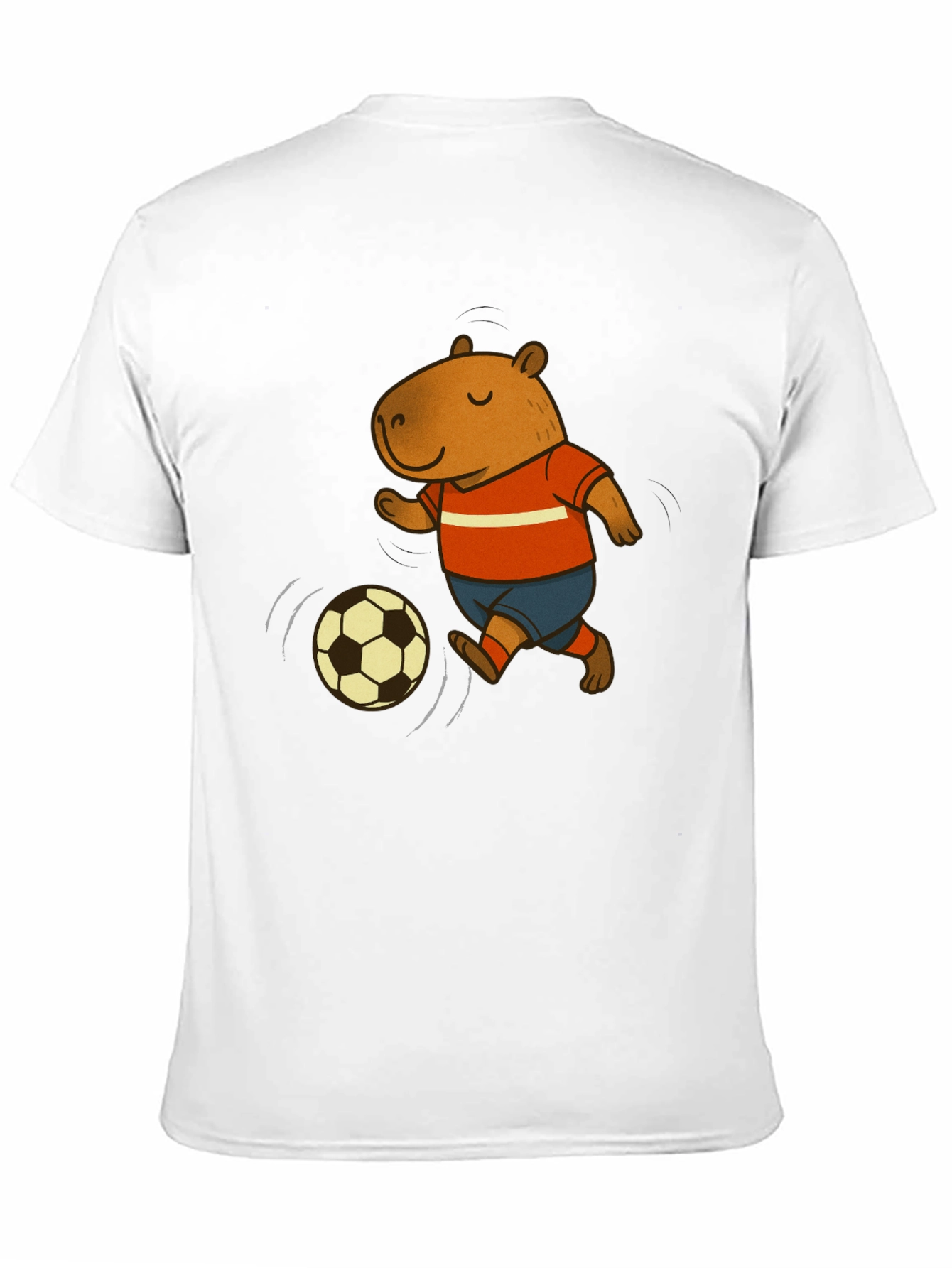 Capybara Soccer T-Shirt - Fun Graphic Tee