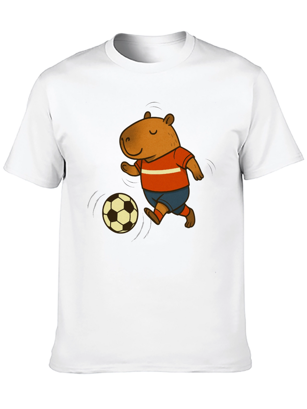 Capybara Soccer T-Shirt - Fun Graphic Tee