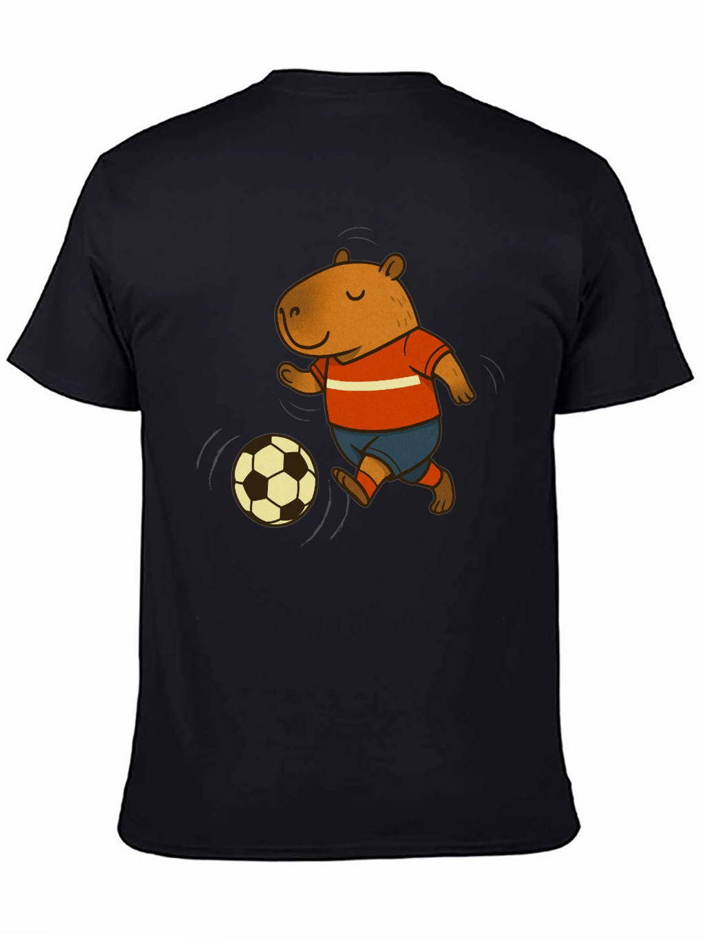 Capybara Soccer T-Shirt - Fun Graphic Tee