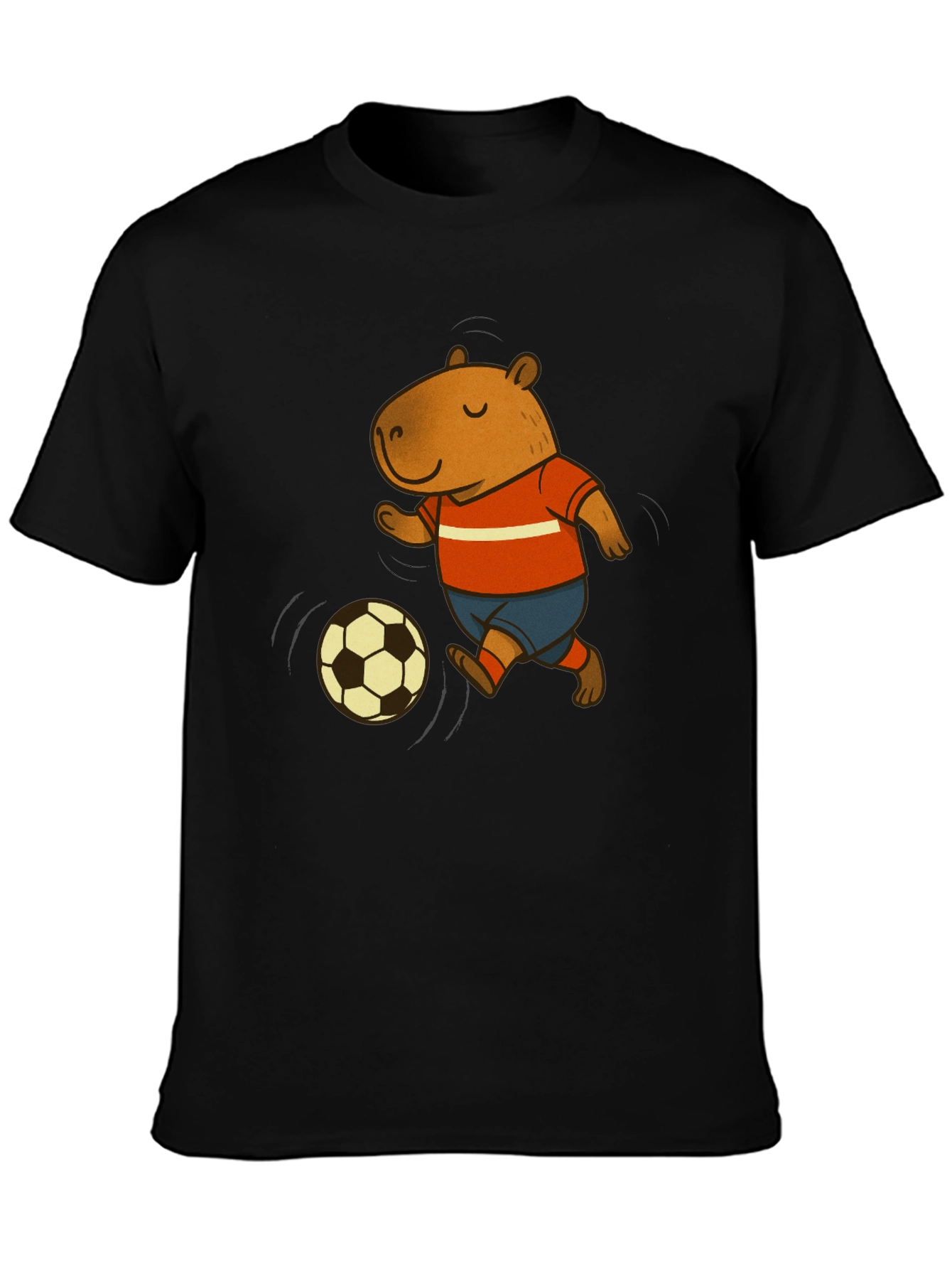 Capybara Soccer T-Shirt - Fun Graphic Tee