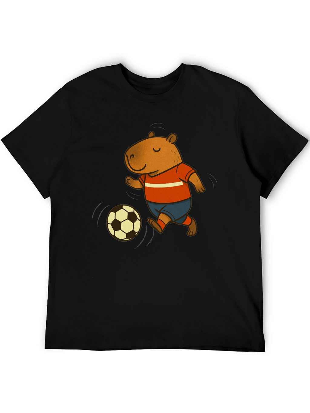 Capybara Soccer T-Shirt - Fun Graphic Tee