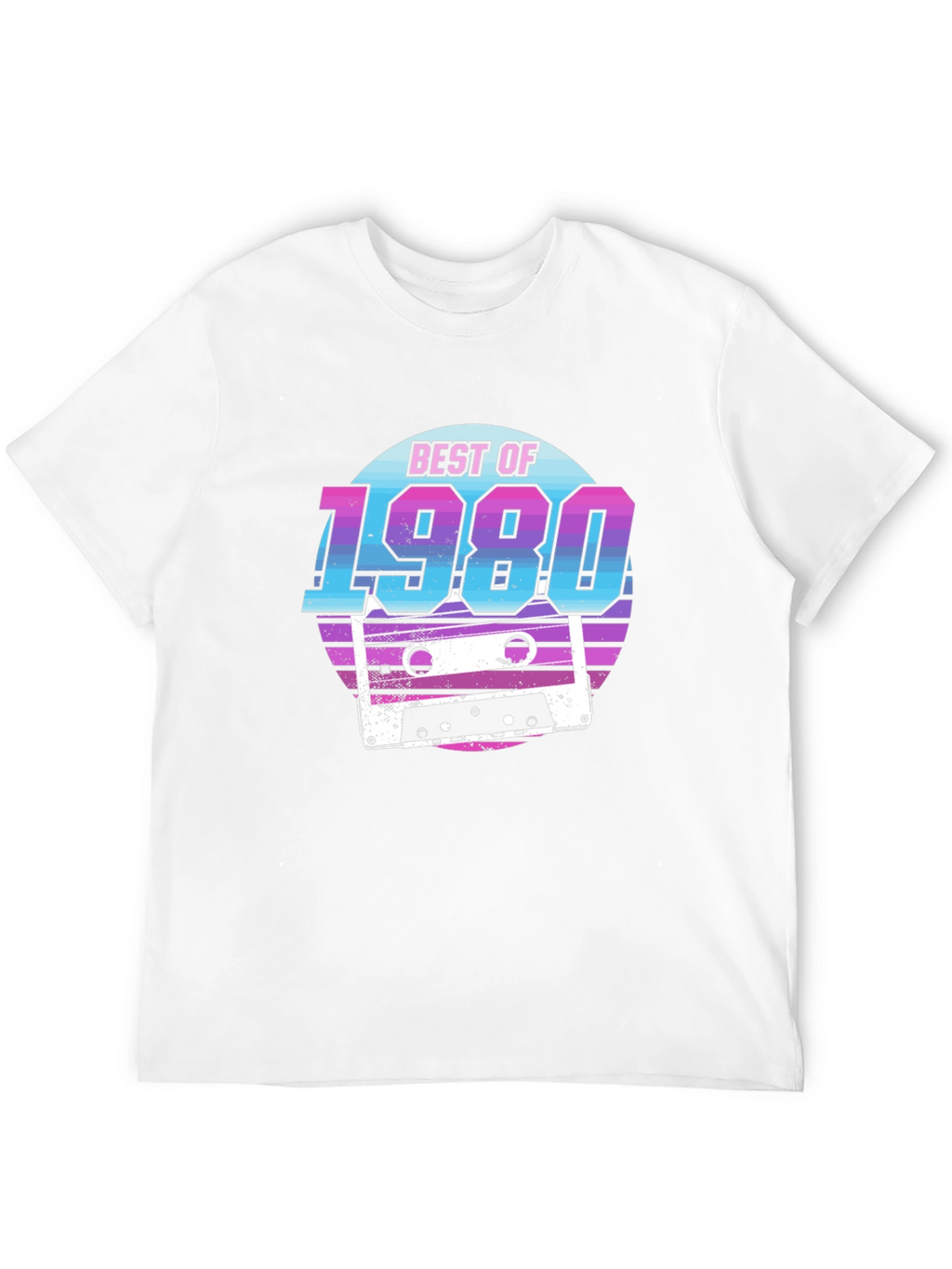 Retro Best of 1980 Cassette Tape Graphic Tee