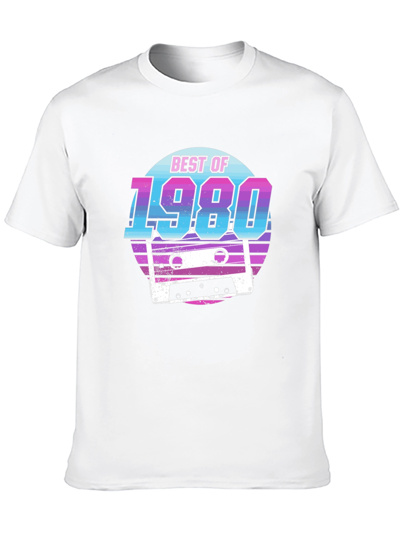 Retro Best of 1980 Cassette Tape Graphic Tee