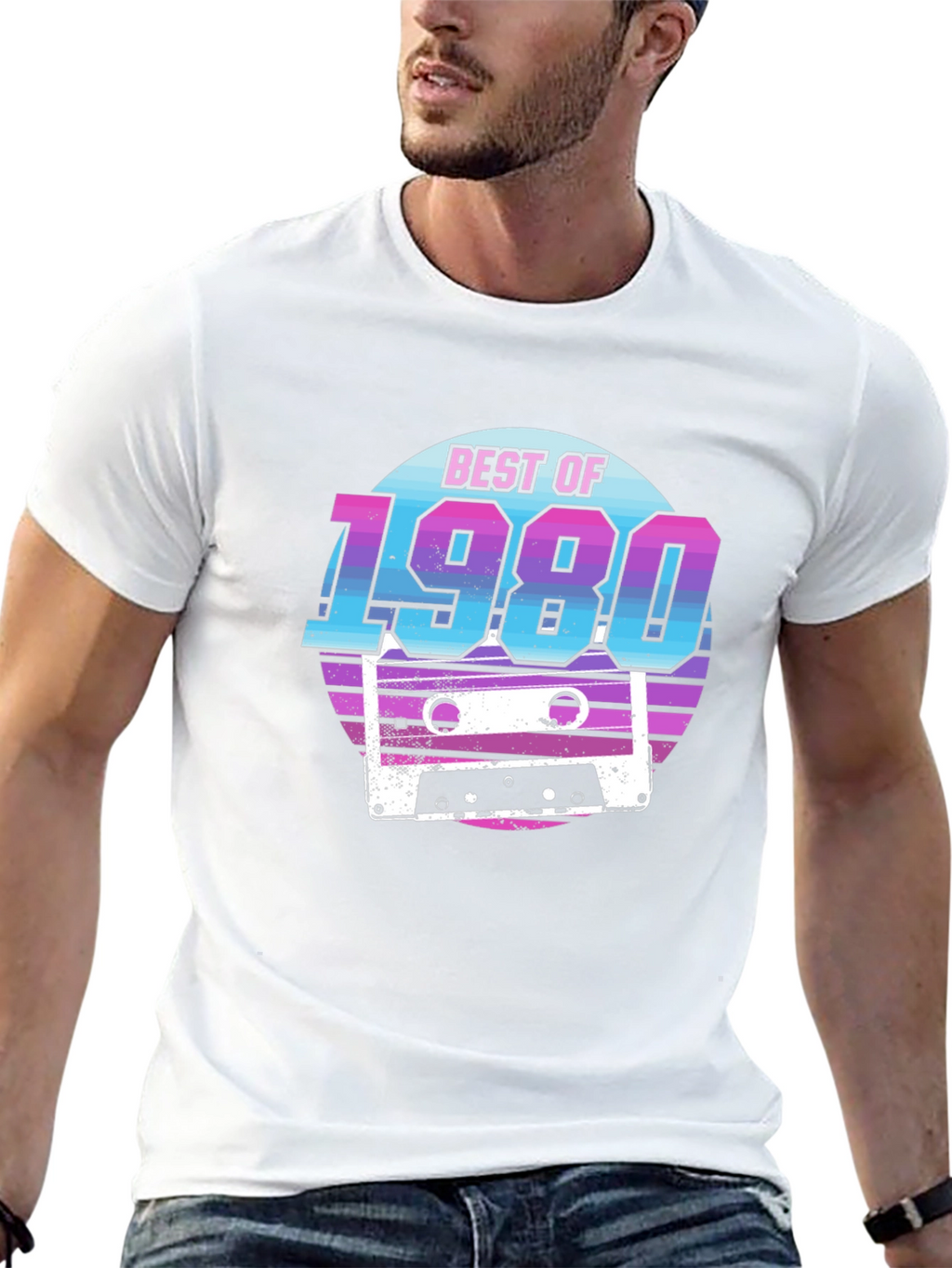 Retro Best of 1980 Cassette Tape Graphic Tee