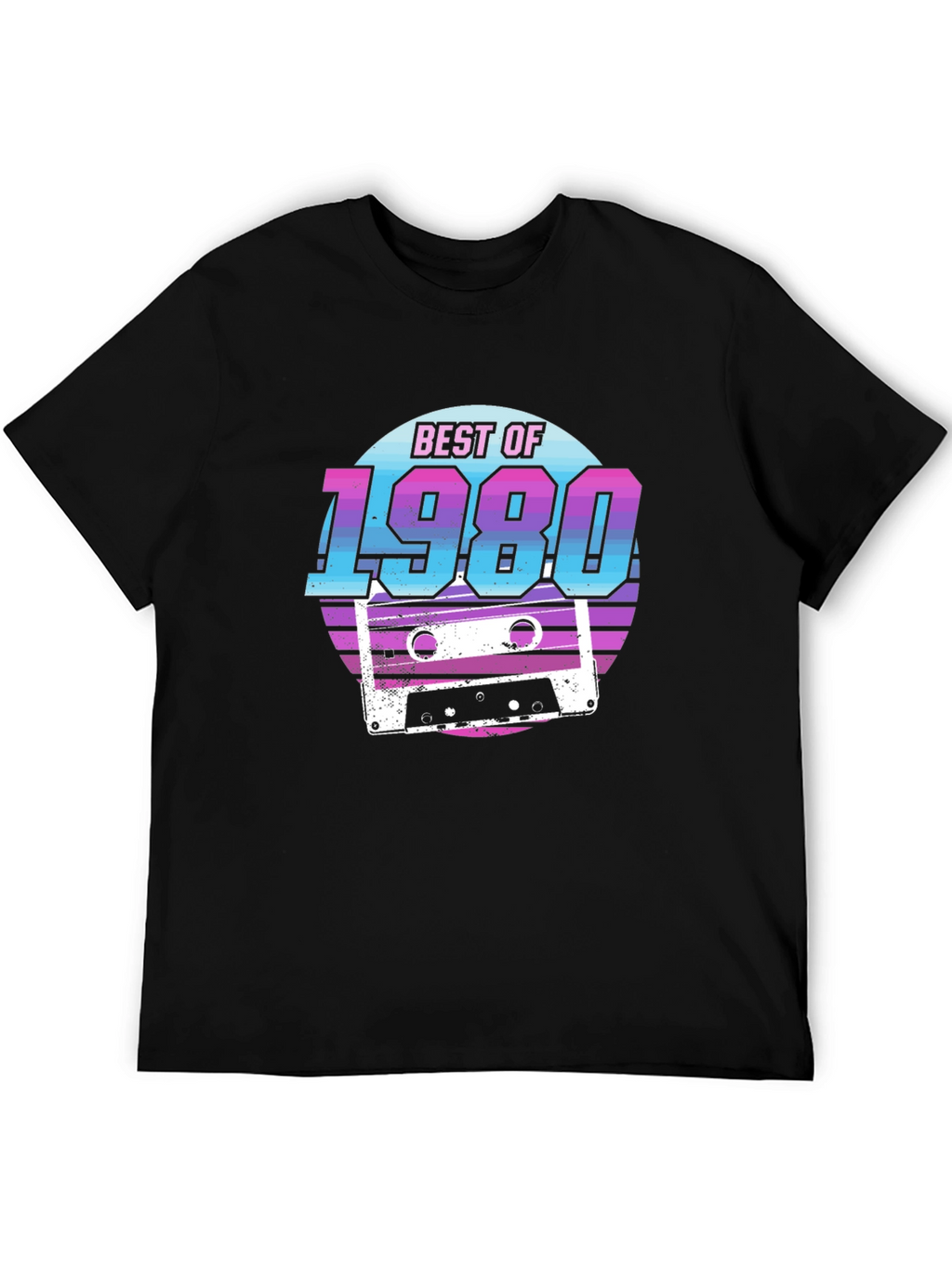 Retro Best of 1980 Cassette Tape Graphic Tee