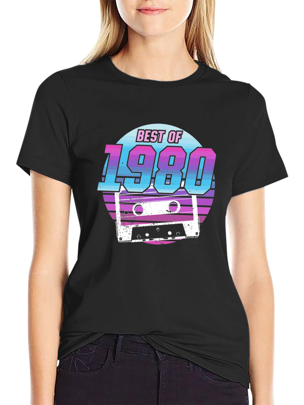 Retro Best of 1980 Cassette Tape Graphic Tee