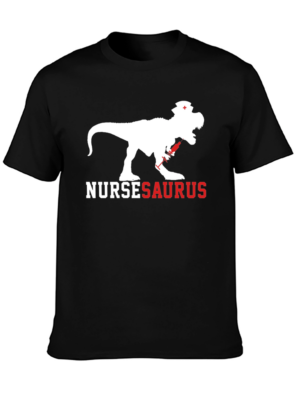 NurseSaurus T-Shirt - Funny Dino Nurse Graphic Tee