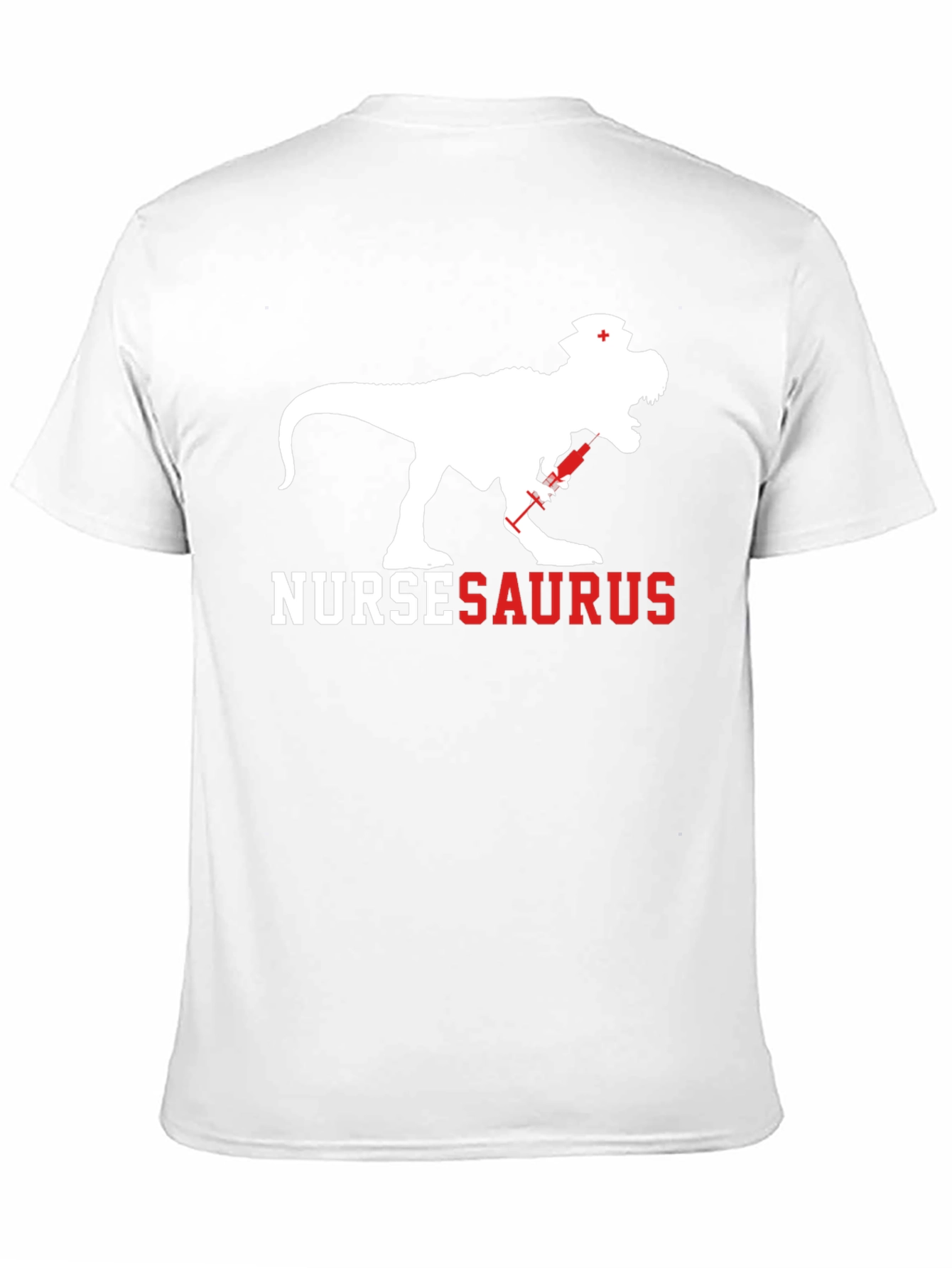 NurseSaurus T-Shirt - Funny Dino Nurse Graphic Tee