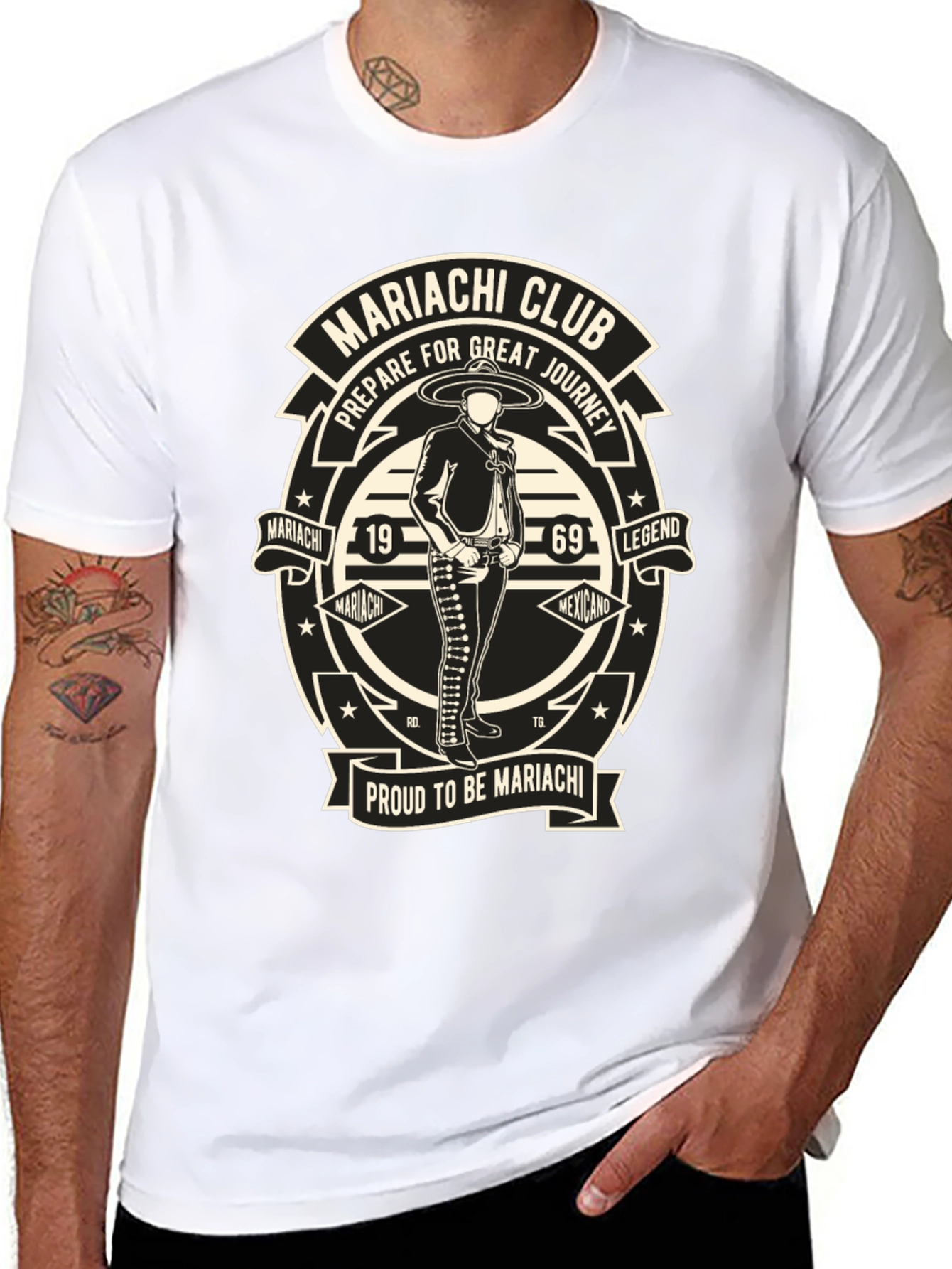 Mariachi Club Graphic T-Shirt
