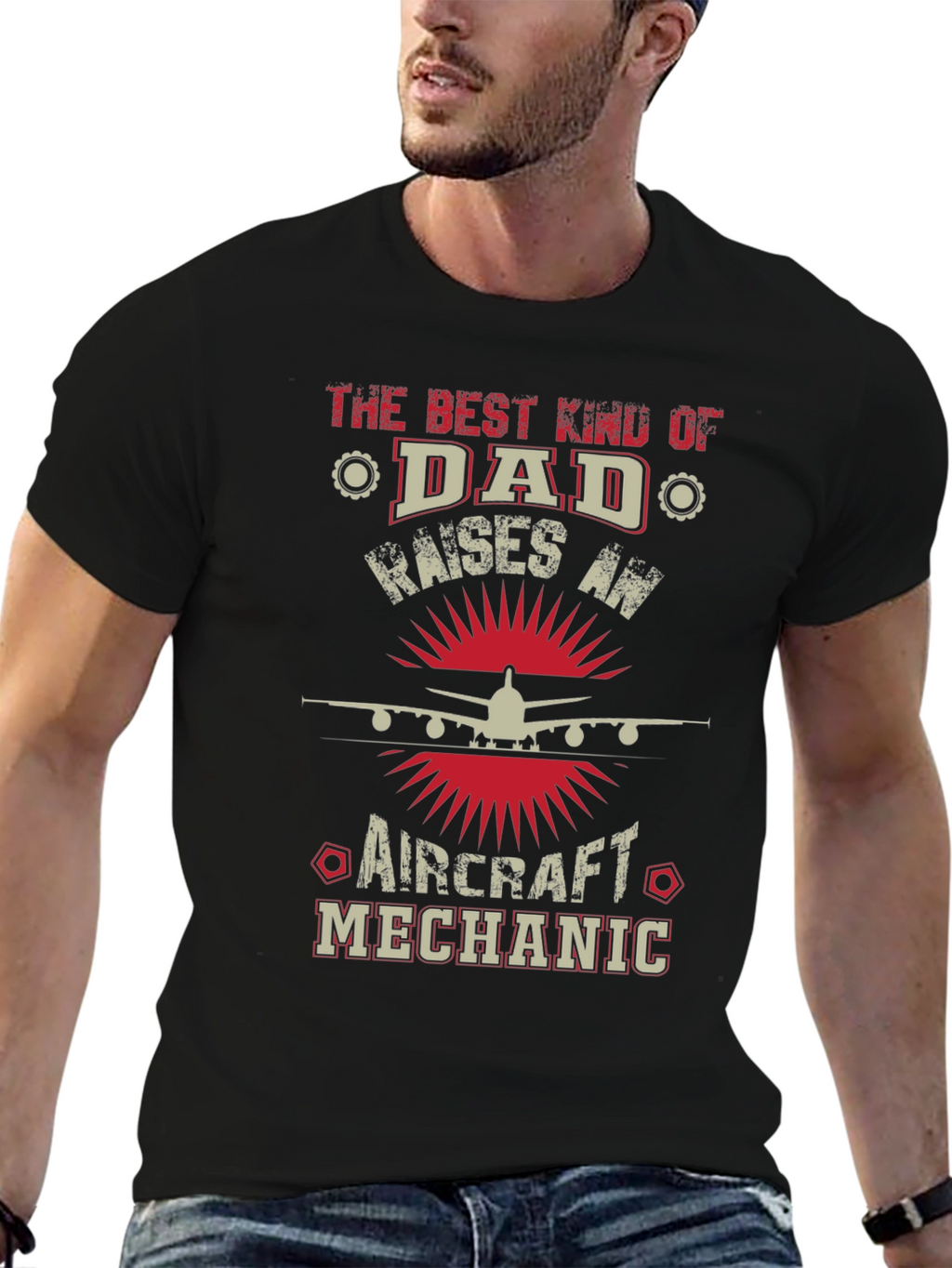 Dad Aircraft Mechanic T-Shirt