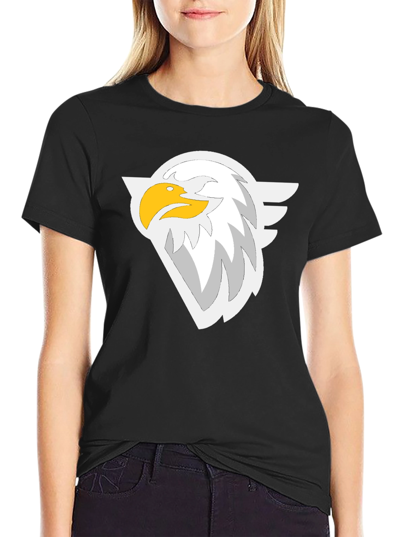 Eagle Graphic Black T-Shirt - Stylish Casual Wear