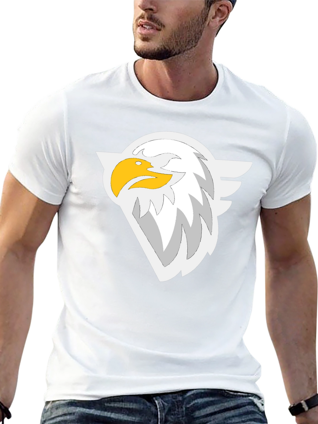 Eagle Graphic Black T-Shirt - Stylish Casual Wear