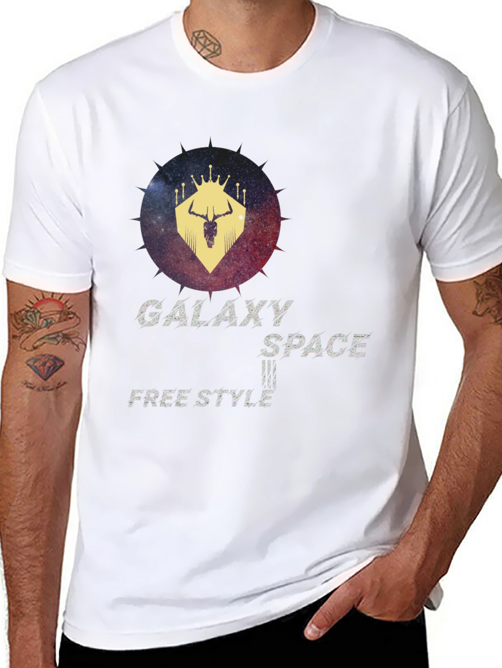 Galaxy Space Freestyle Graphic T-Shirt