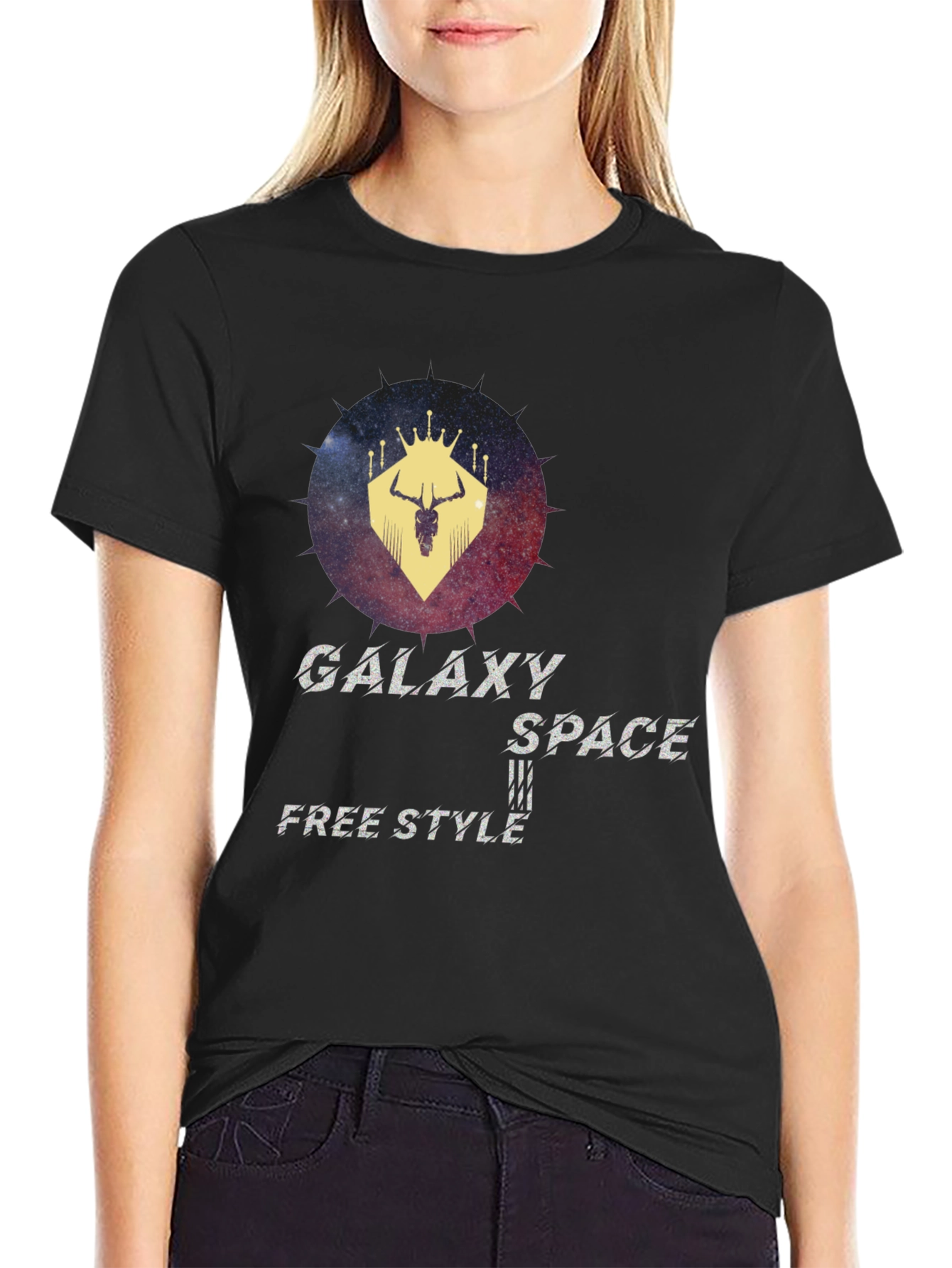 Galaxy Space Freestyle Graphic T-Shirt