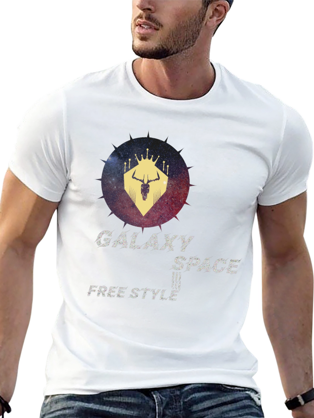 Galaxy Space Freestyle Graphic T-Shirt