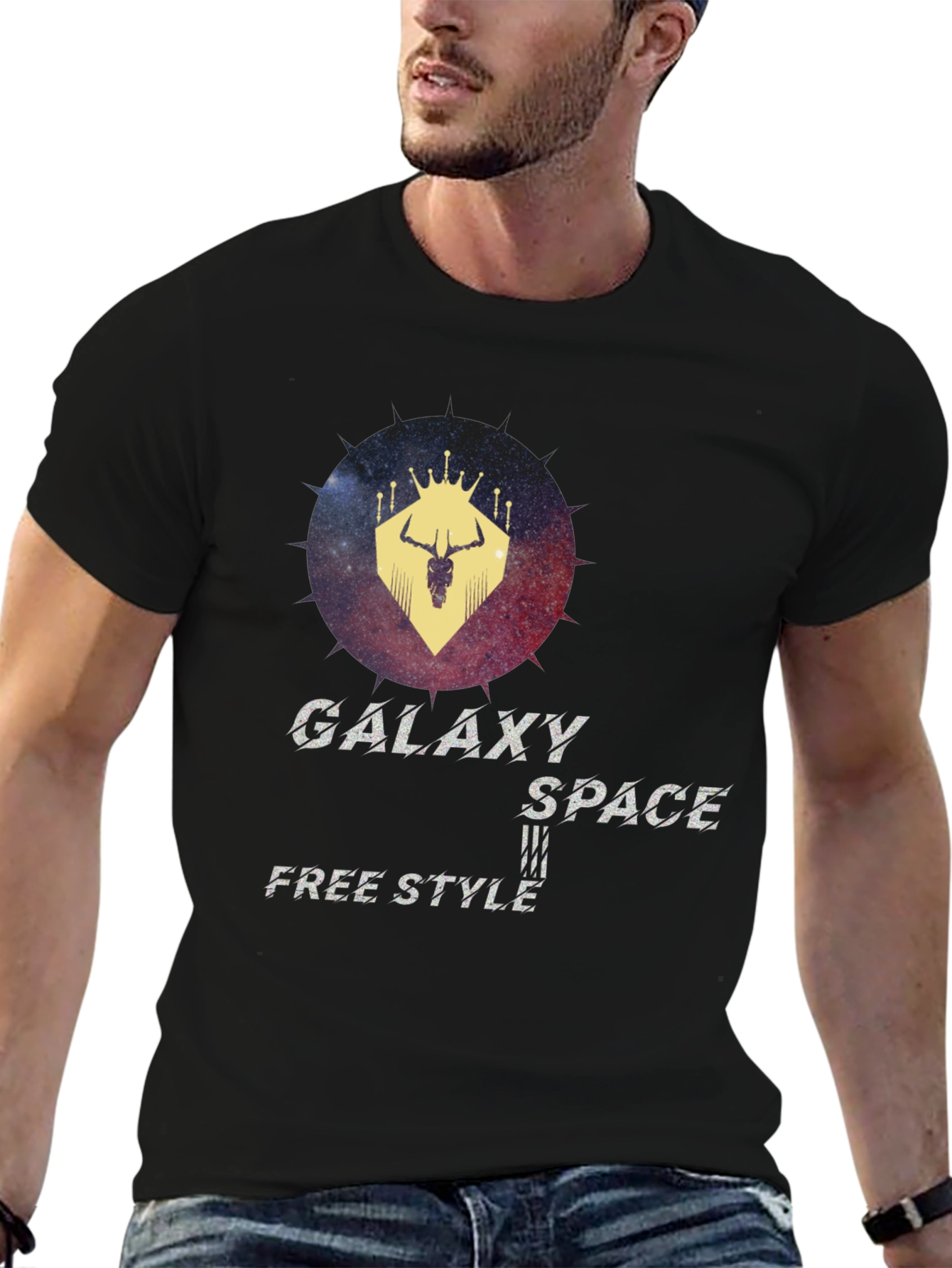 Galaxy Space Freestyle Graphic T-Shirt