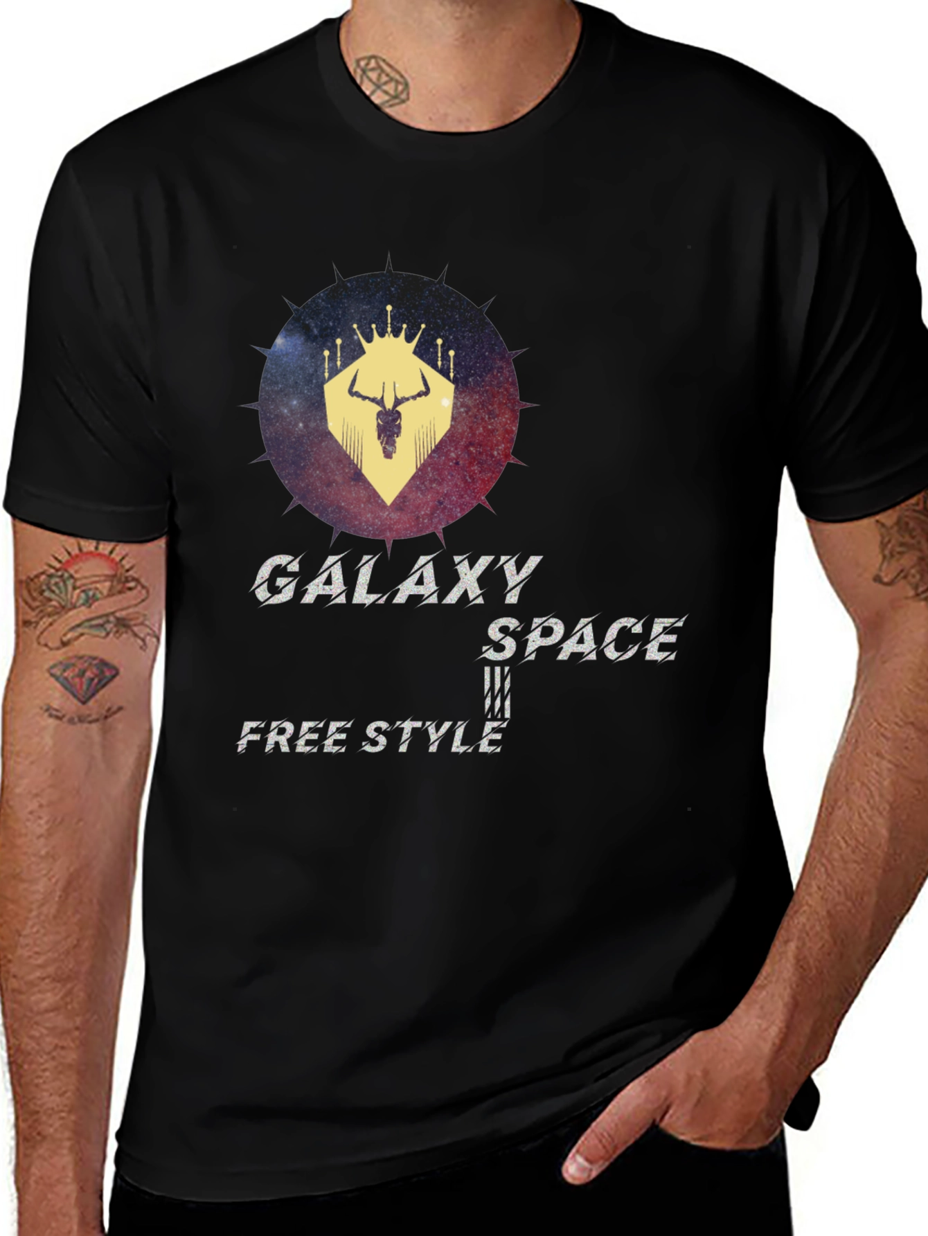 Galaxy Space Freestyle Graphic T-Shirt