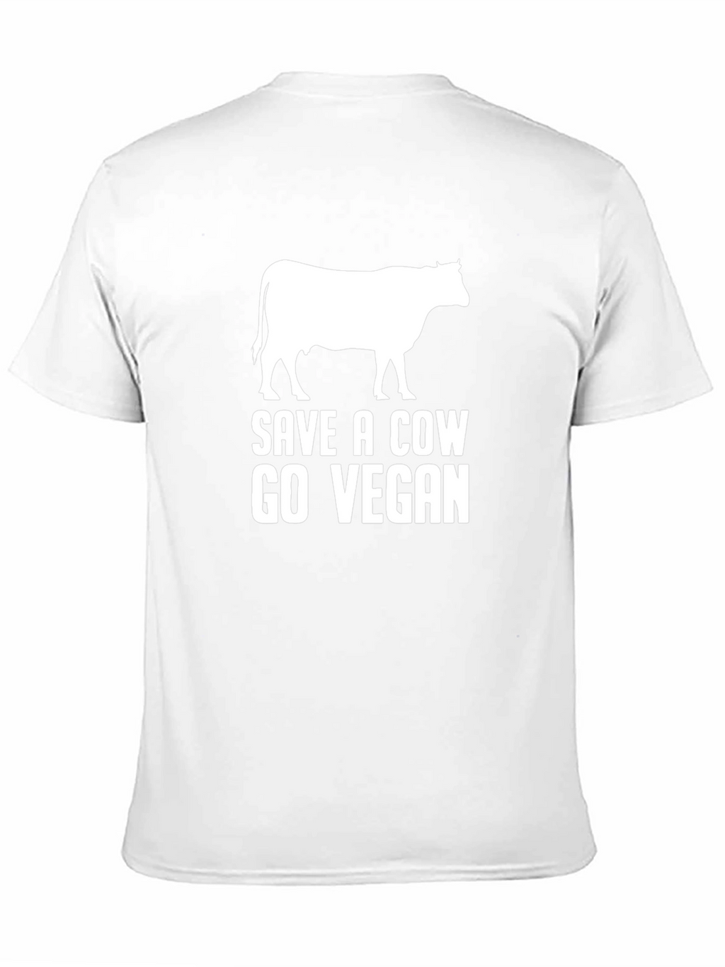 Save a Cow Go Vegan Black Graphic T-Shirt