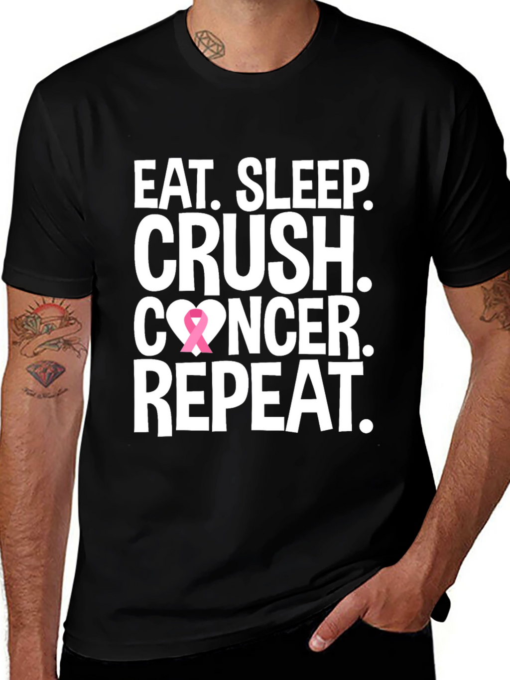 Eat Sleep Crush Cancer T-Shirt