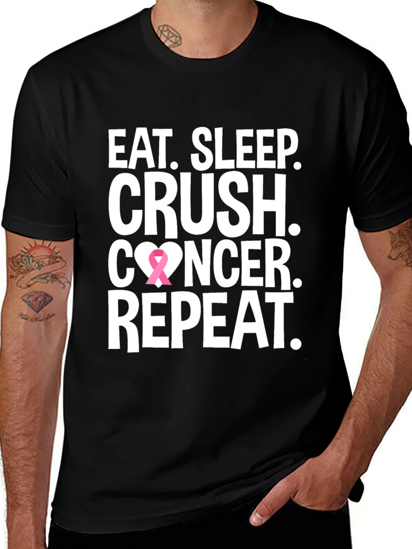 Eat Sleep Crush Cancer T-Shirt