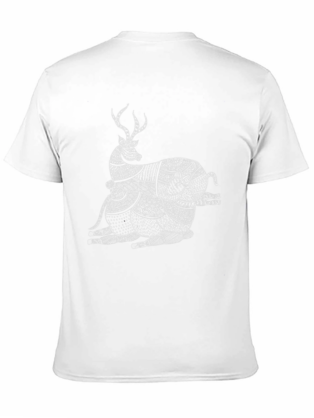 Stylish Black T-Shirt with Deer Graphic