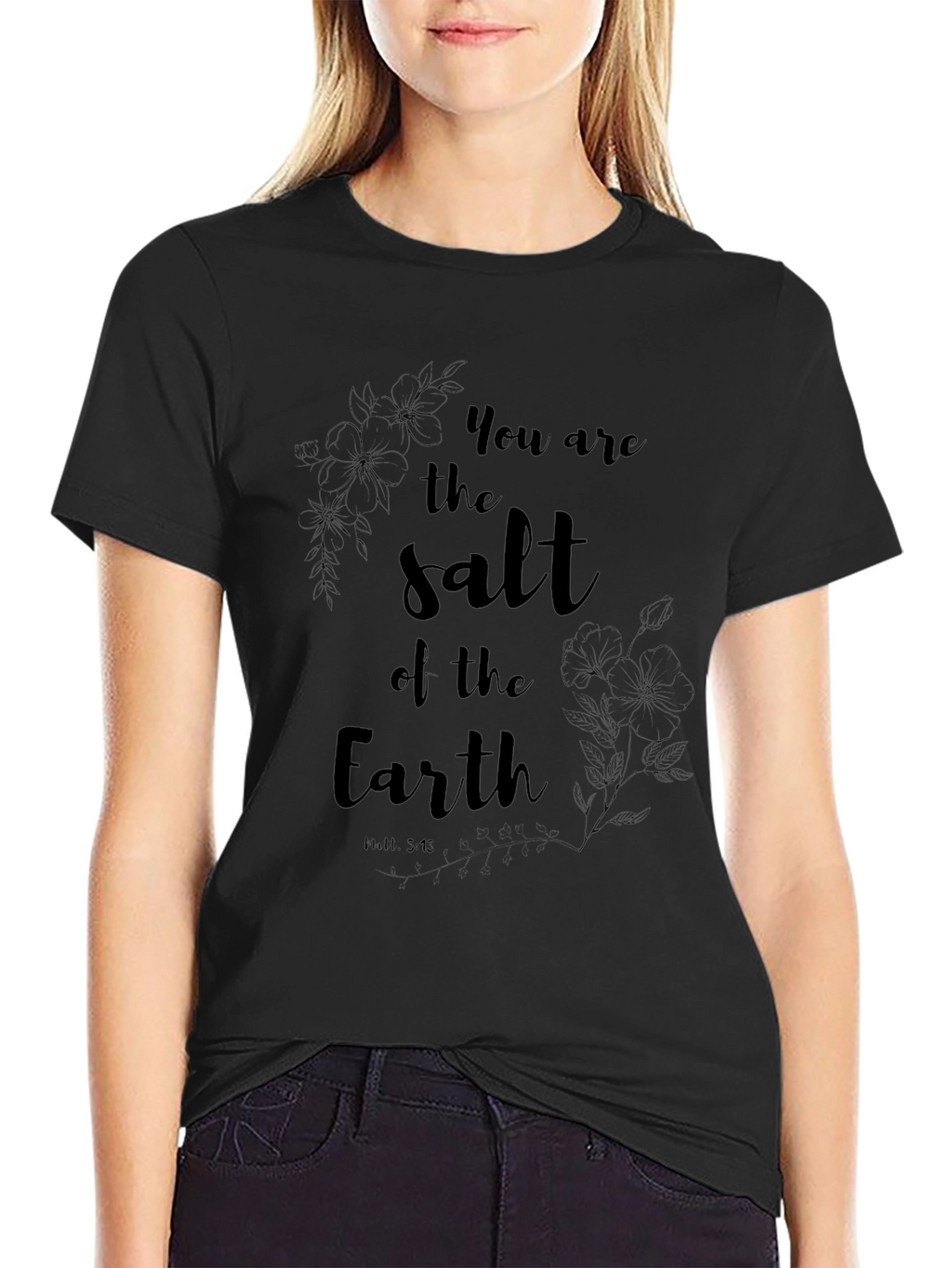 Salt of the Earth Black Graphic Tee