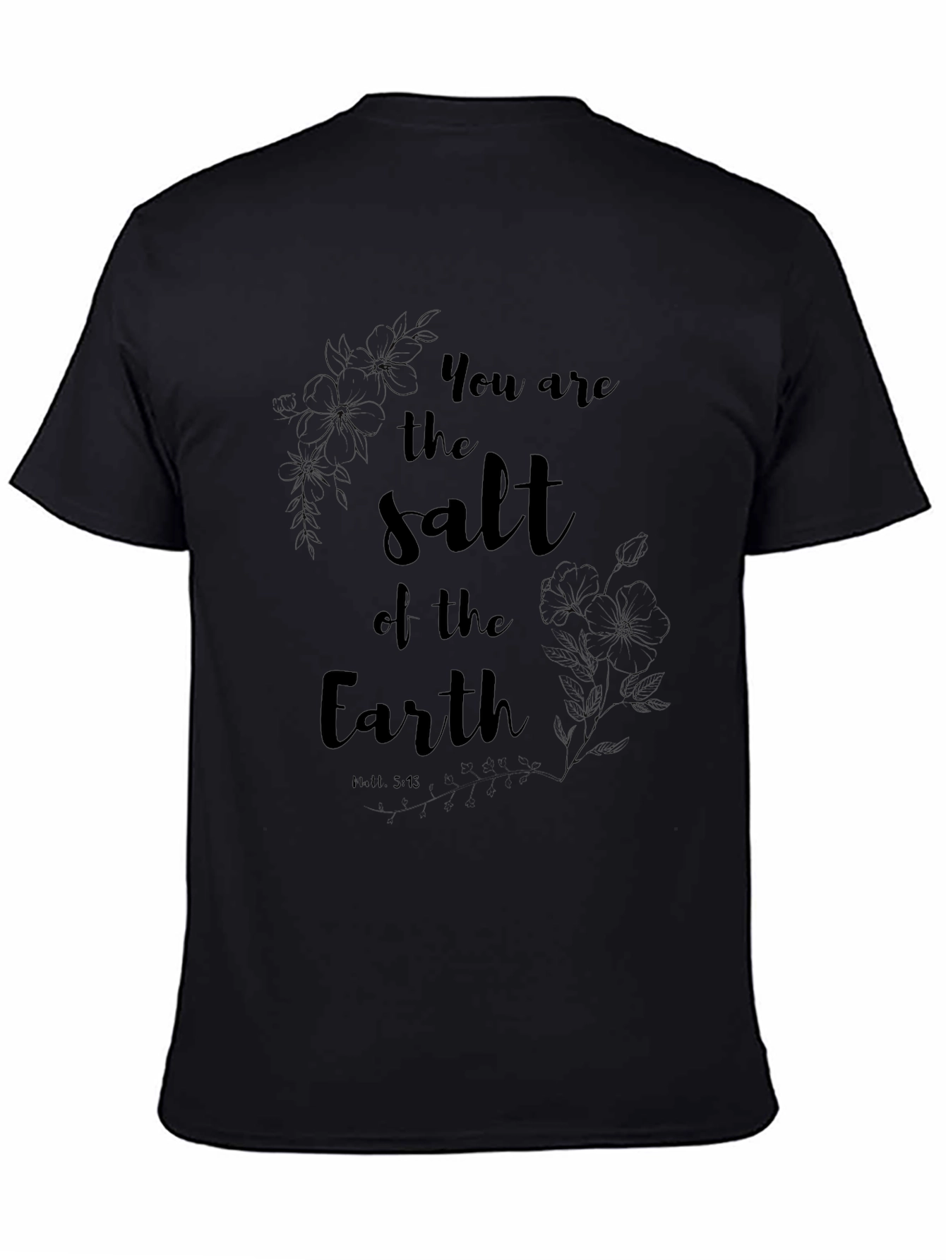 Salt of the Earth Black Graphic Tee
