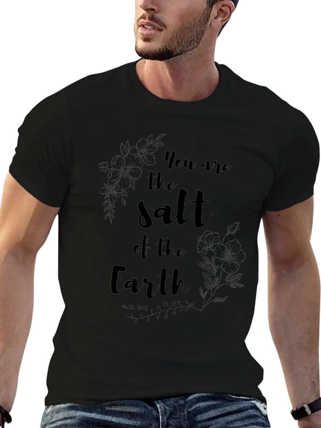 Salt of the Earth Black Graphic Tee