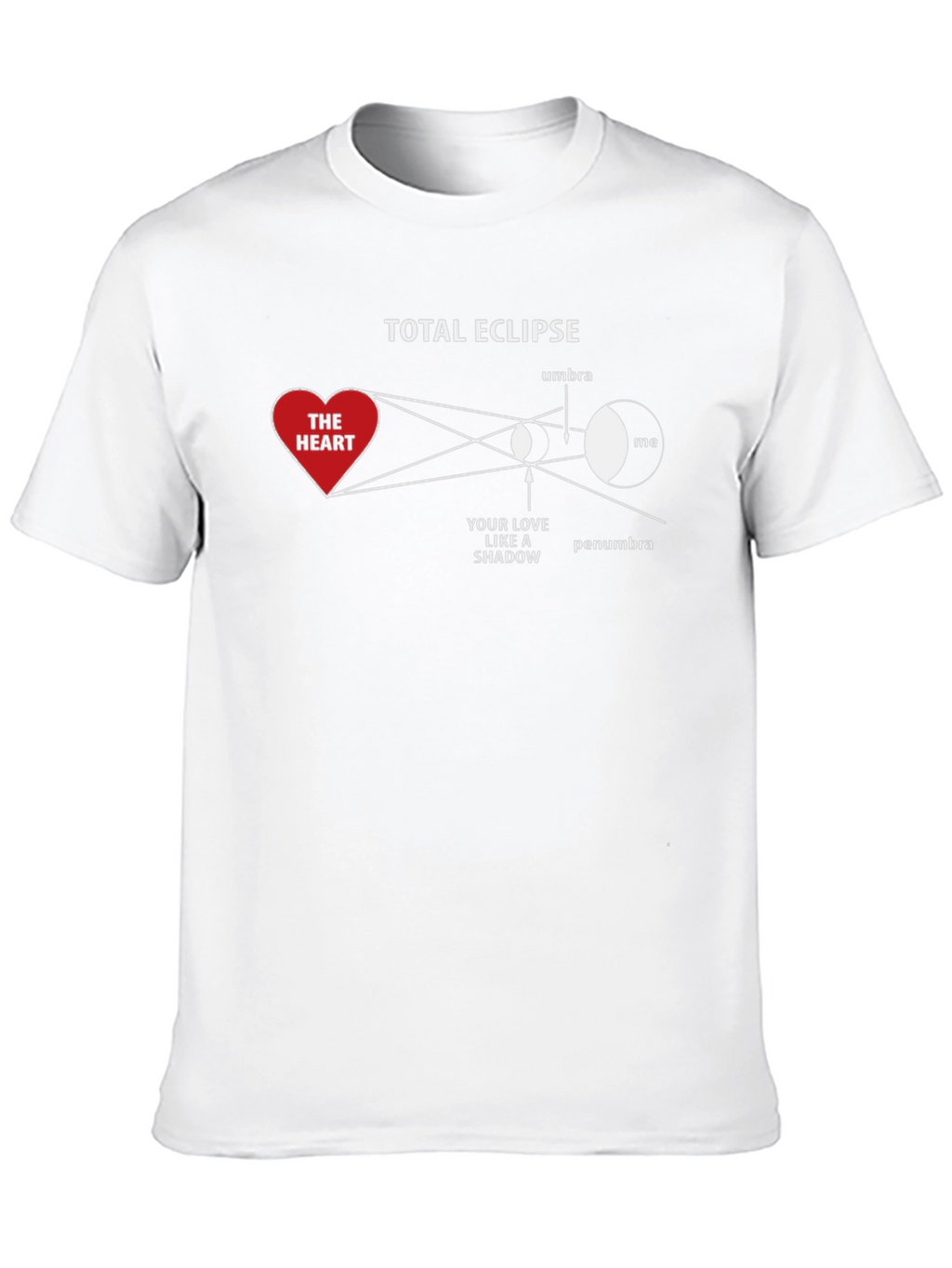 Total Eclipse Heart Shadow Graphic T-Shirt