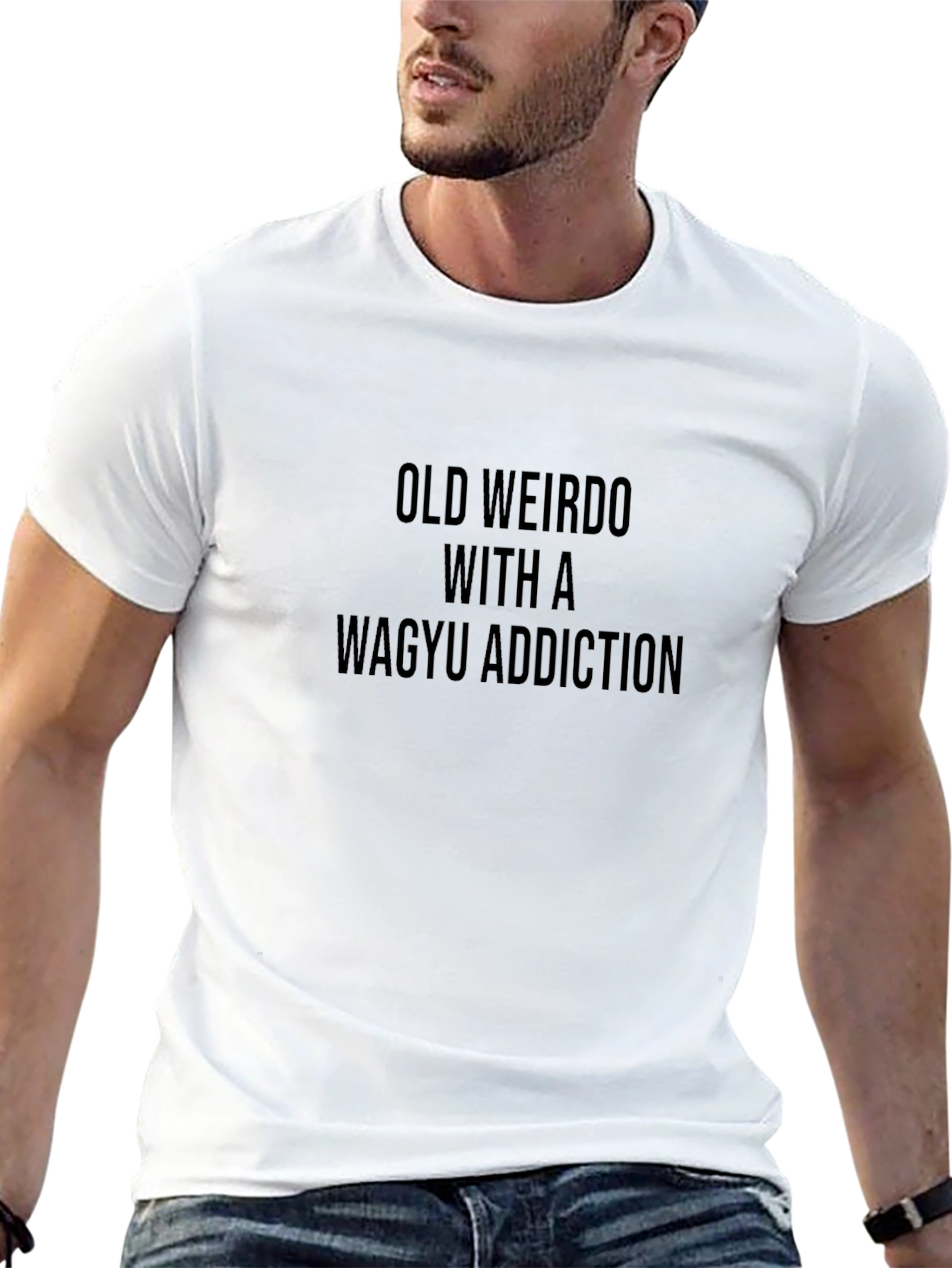 Old Weirdo Wagyu Addict Black T-Shirt
