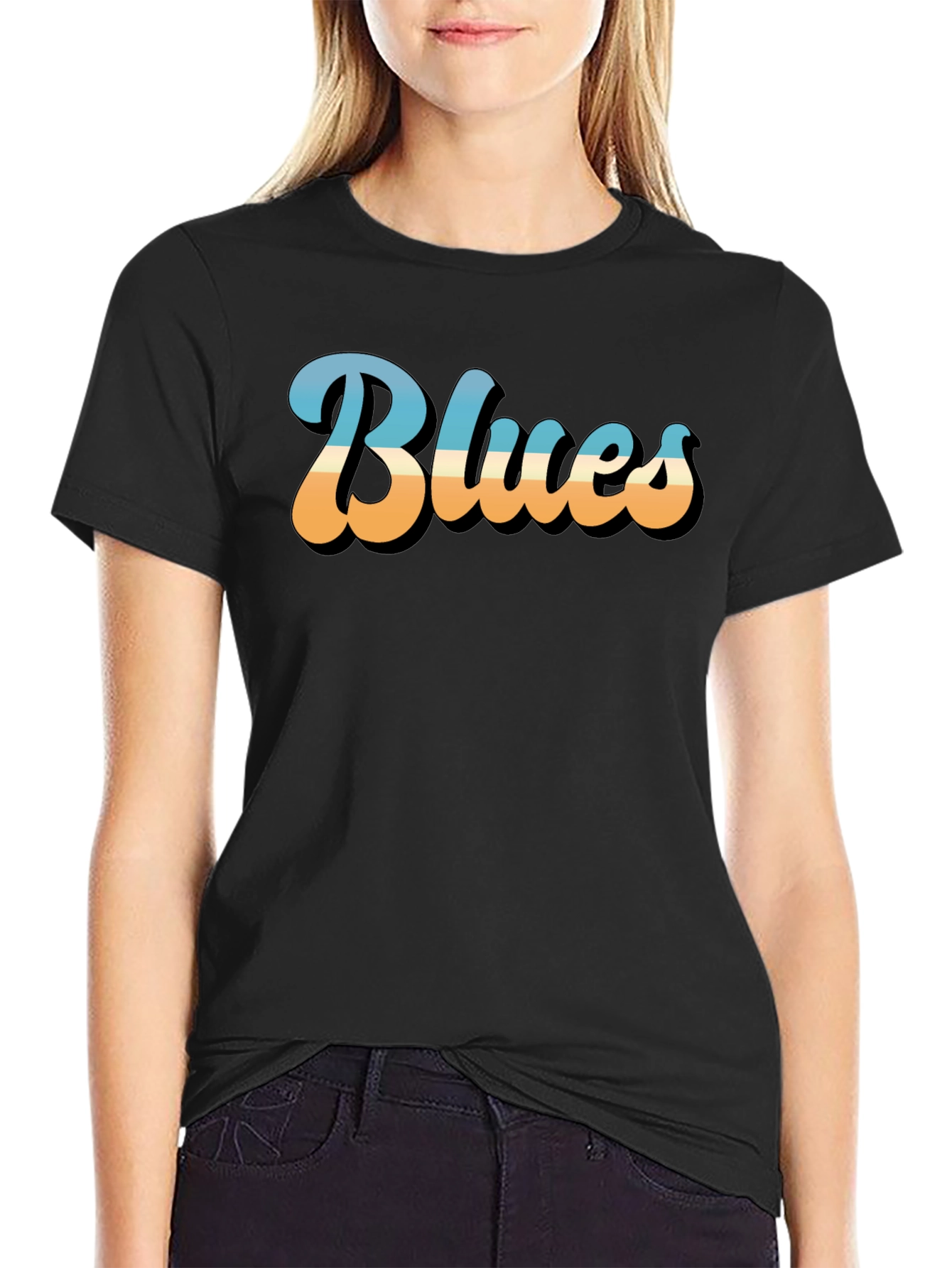 Retro Blues Music Graphic T-Shirt
