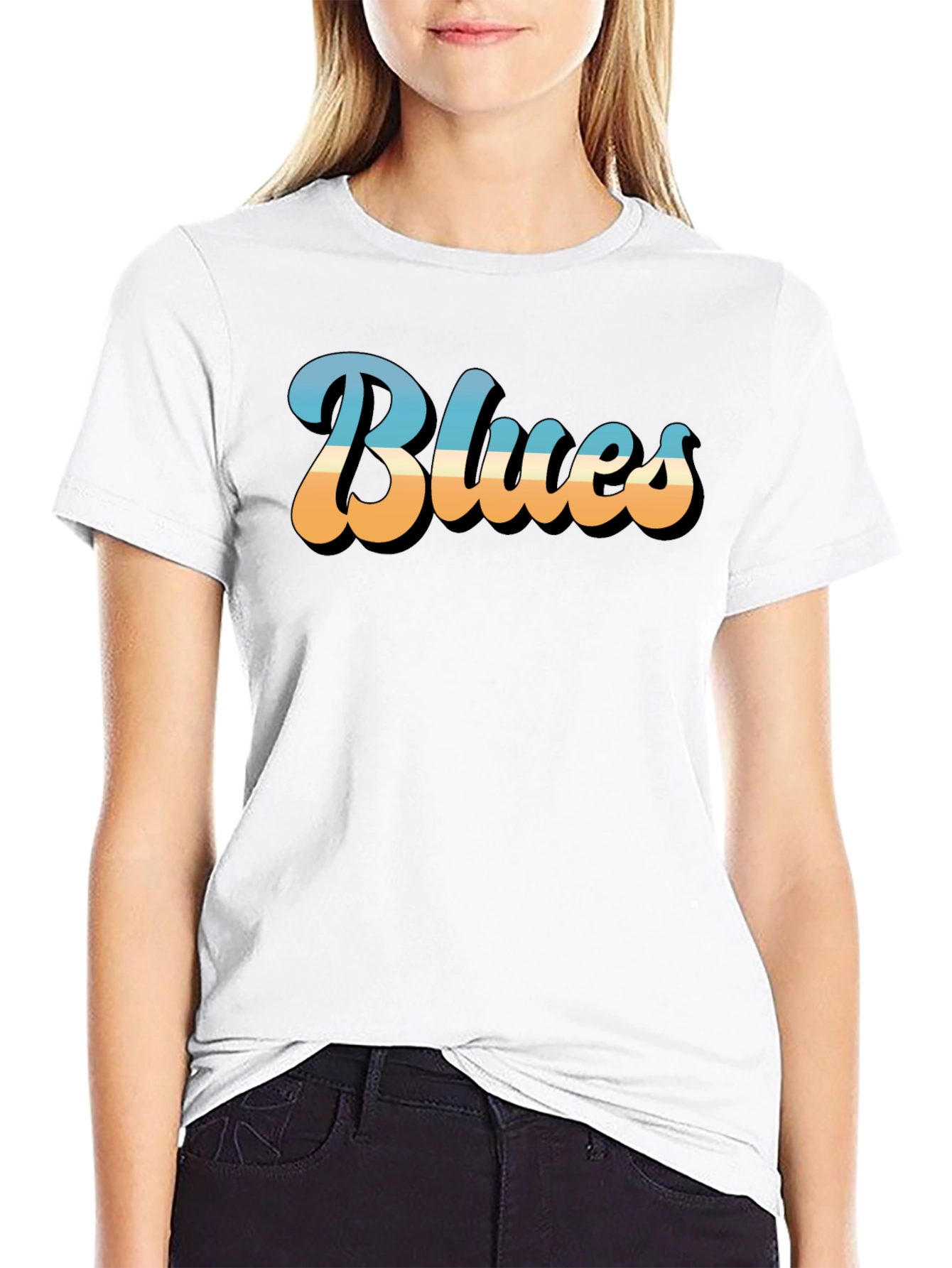 Retro Blues Music Graphic T-Shirt
