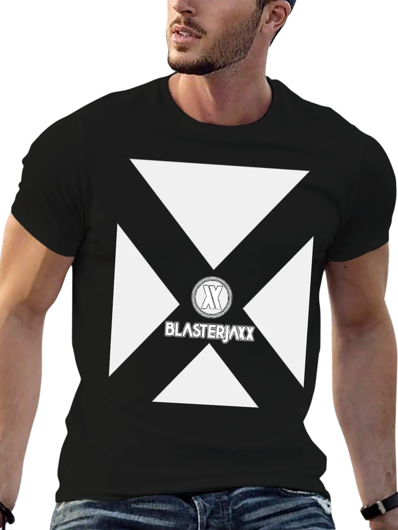 Blasterjaxx Graphic Tee - Black Cotton Casual