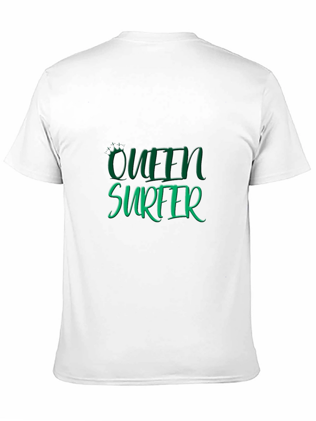 Queen Surfer Graphic Tee - Black Cotton T-Shirt